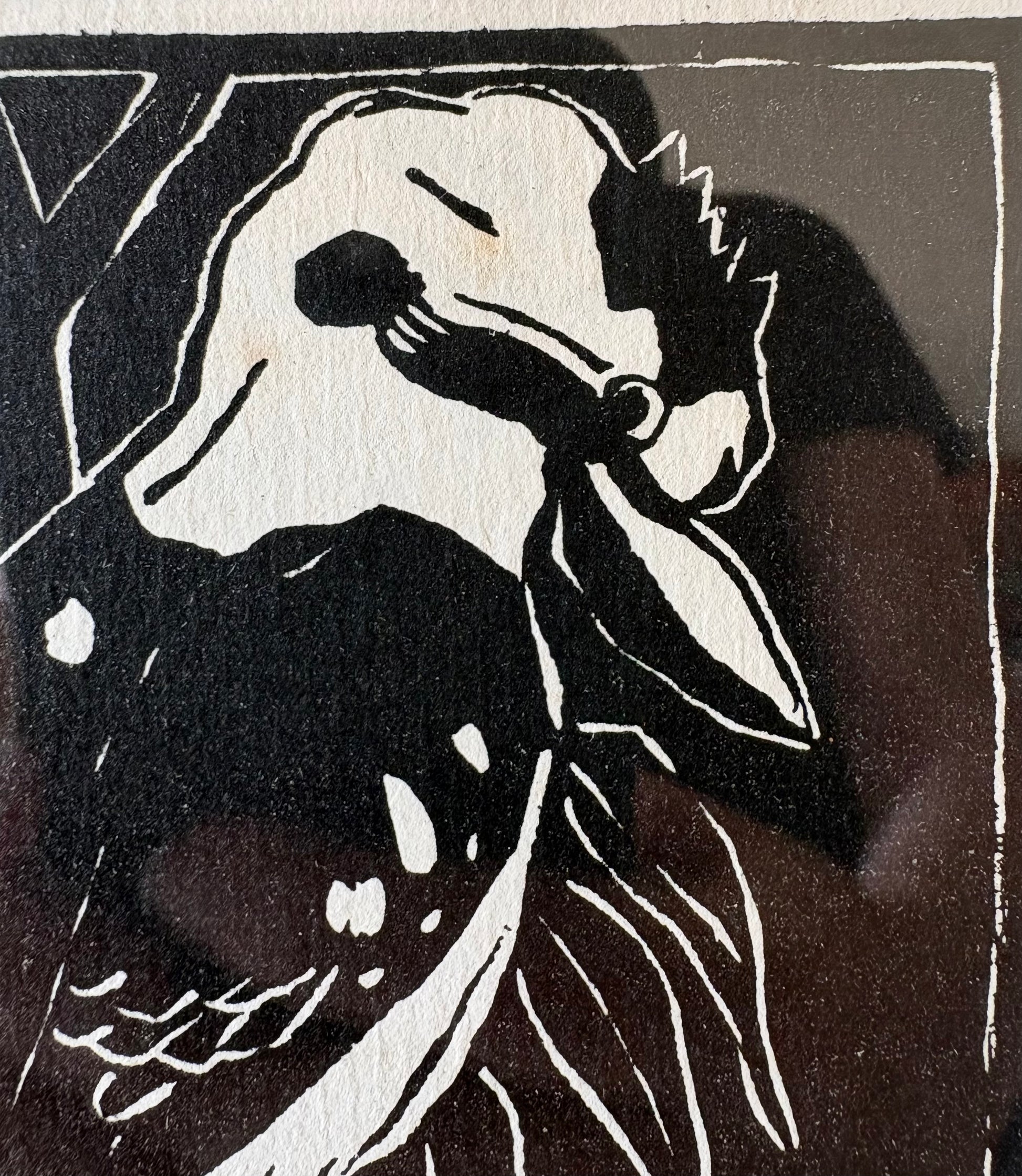 1930 Antique Margaret Preston Kookaburra print, framed vintage art