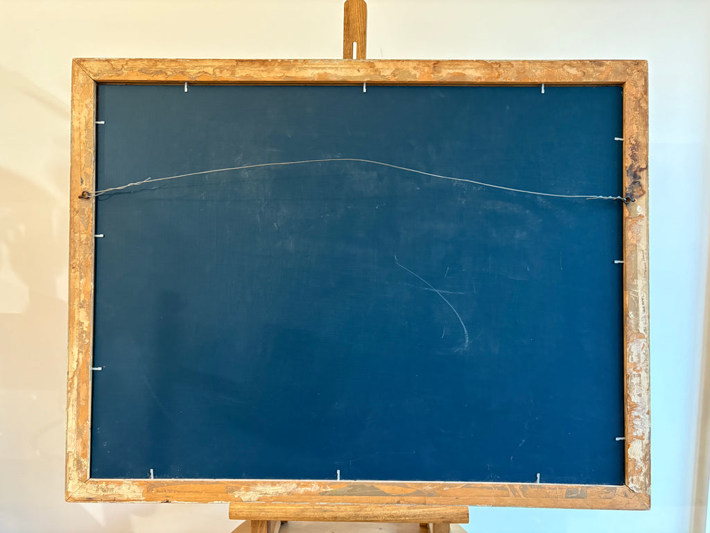 Original abstract vintage oil painting on board,