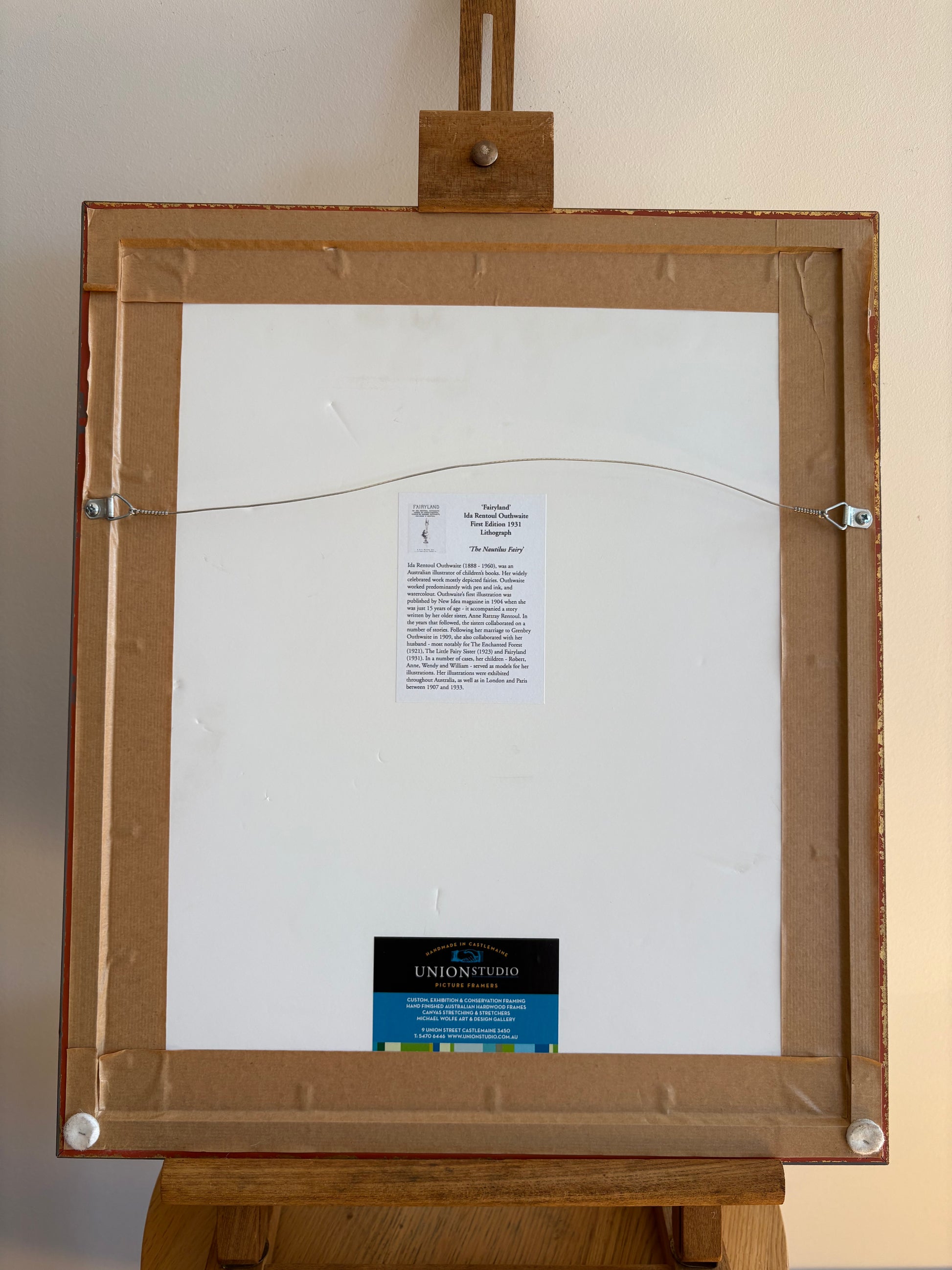 1931 Authentic antique Ida Rentoul Outhwaite print "Fairyland", 1st Edition UK, framed vintage art