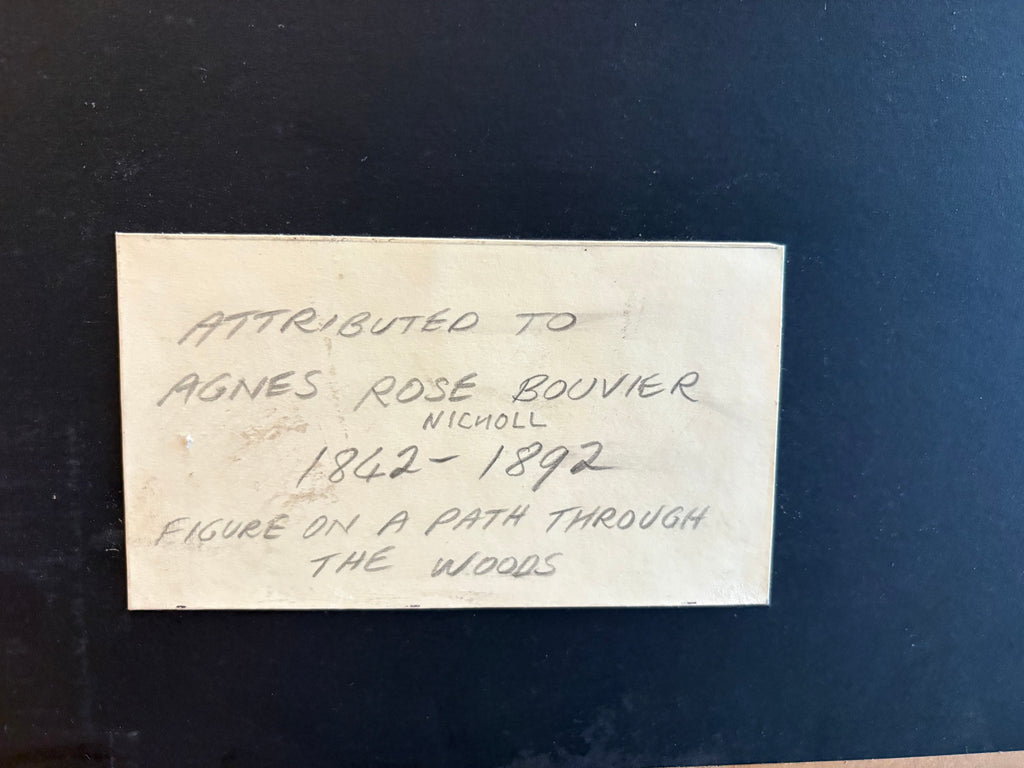 Original Victorian era watercolour painting attributed to Agnes Rose Bouvier Nicholl