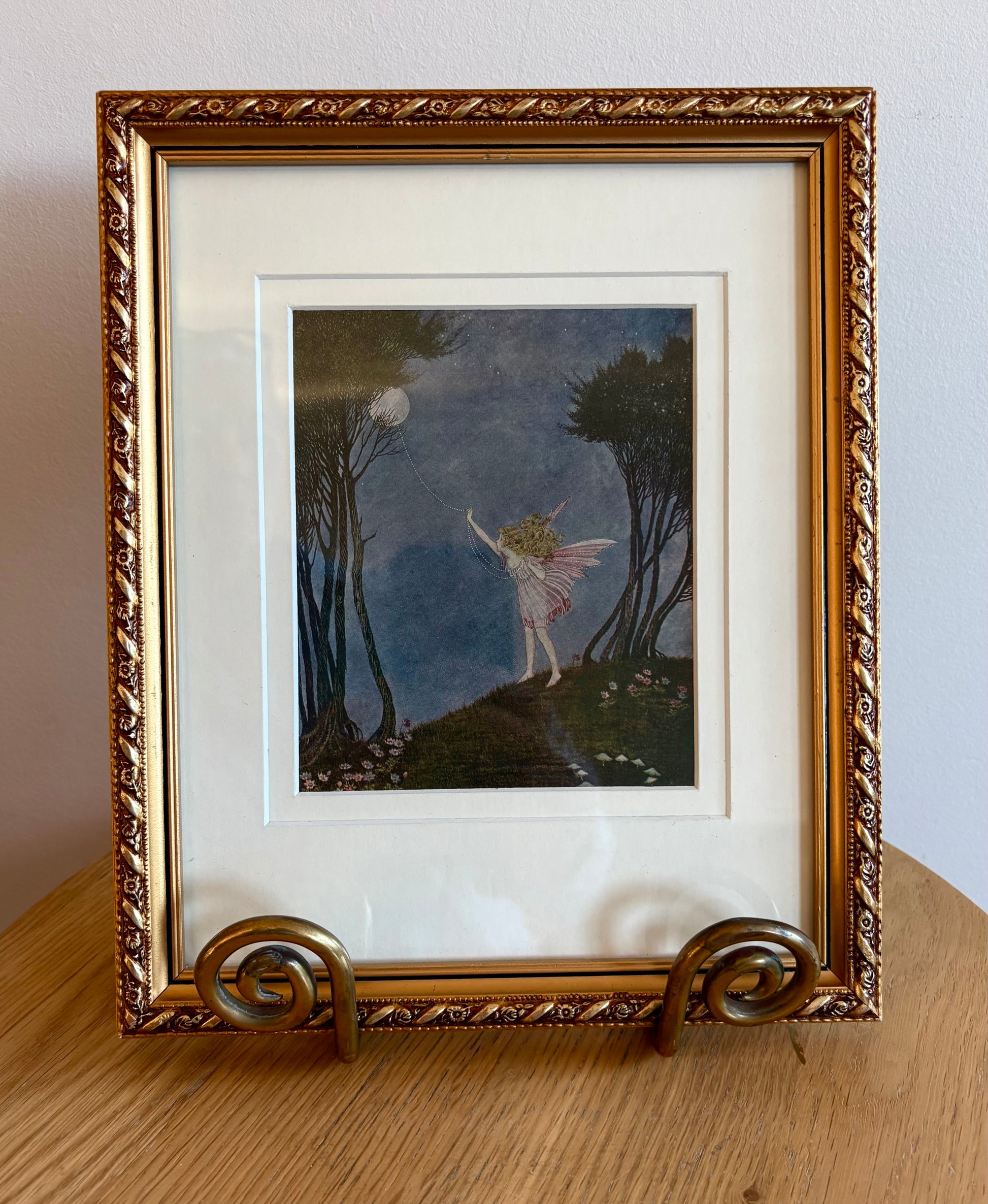 1931 Authentic antique Ida Rentoul Outhwaite print "Fairyland", 1st Edition UK, framed vintage art