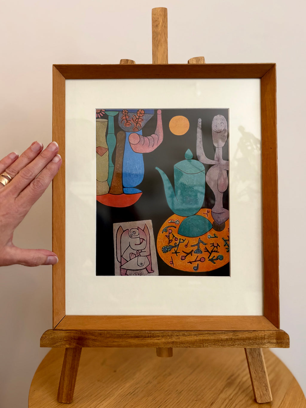 1950s vintage print after Paul Klee, Mid-Century, Surrealism, framed wall art
