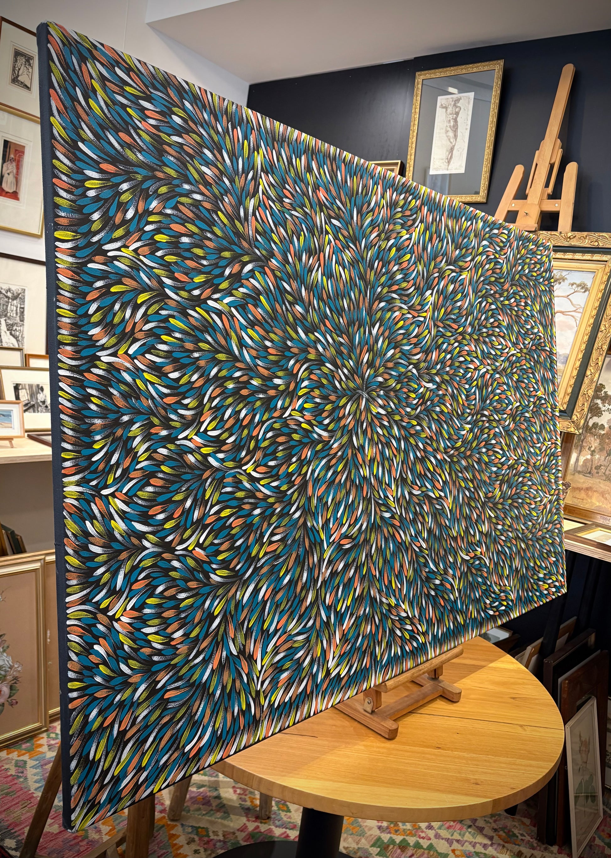 Huge Tammy Pitjarra, original painting on linen, Indigenous Australian artwork