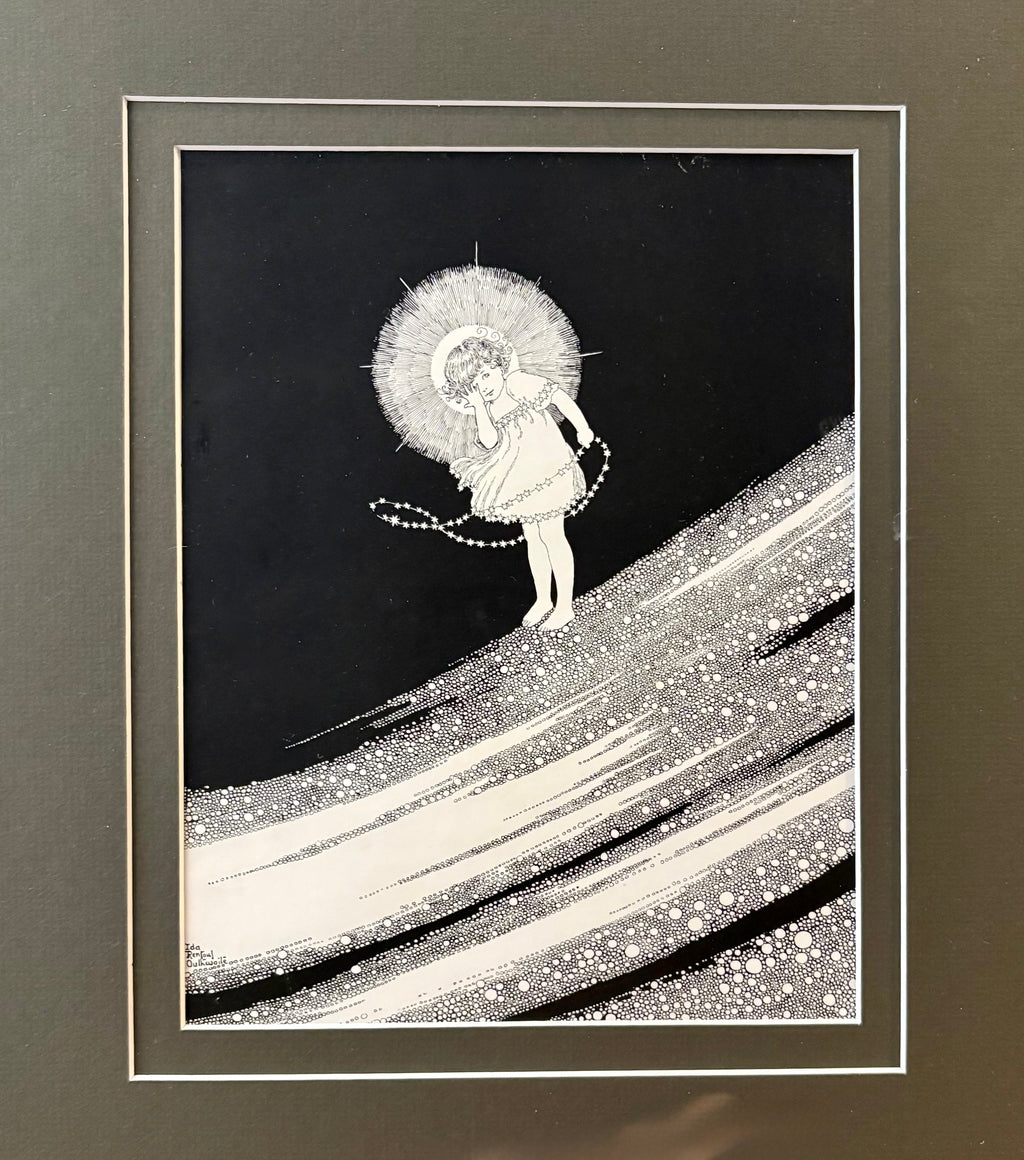 1931 Authentic antique Ida Rentoul Outhwaite print "Fairyland", 1st Edition UK, framed vintage art
