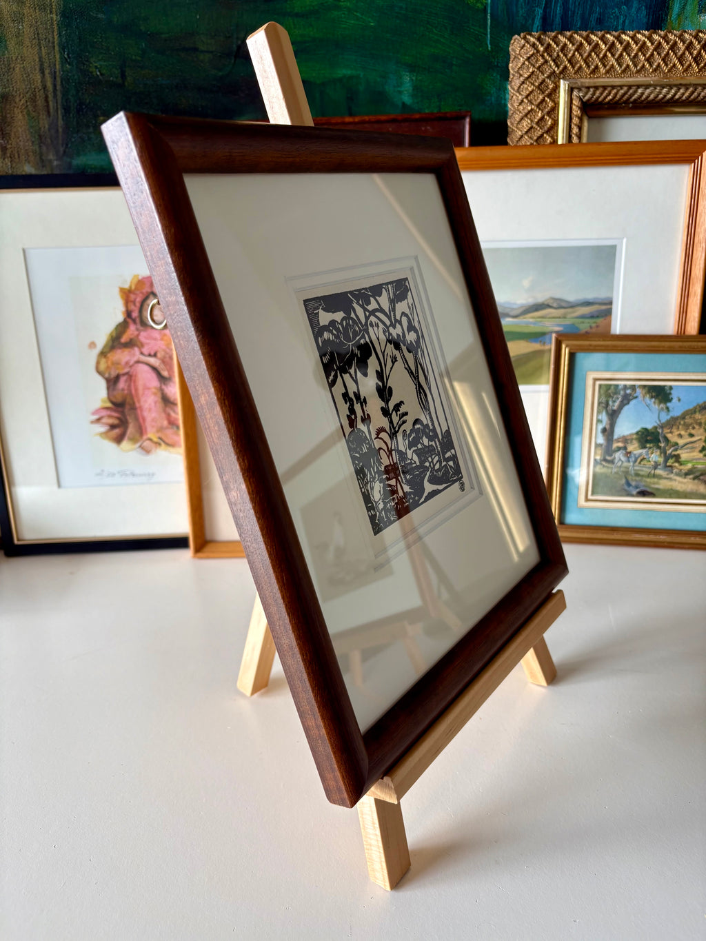 1920s antique print after Roger-Maurice Grillon, French framed vintage art