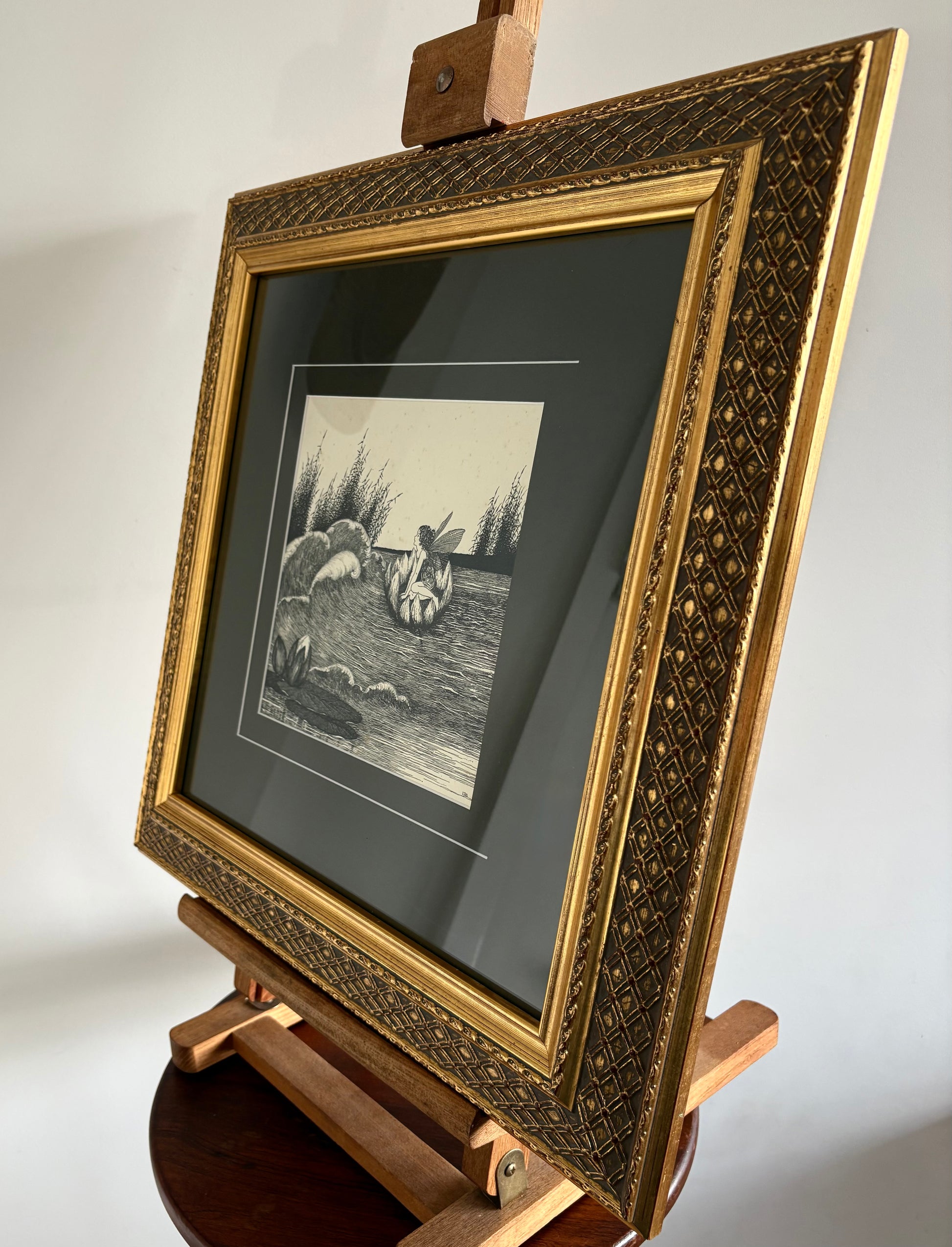 1931 Authentic antique Ida Rentoul Outhwaite print "Fairyland", 1st Edition UK, framed vintage art