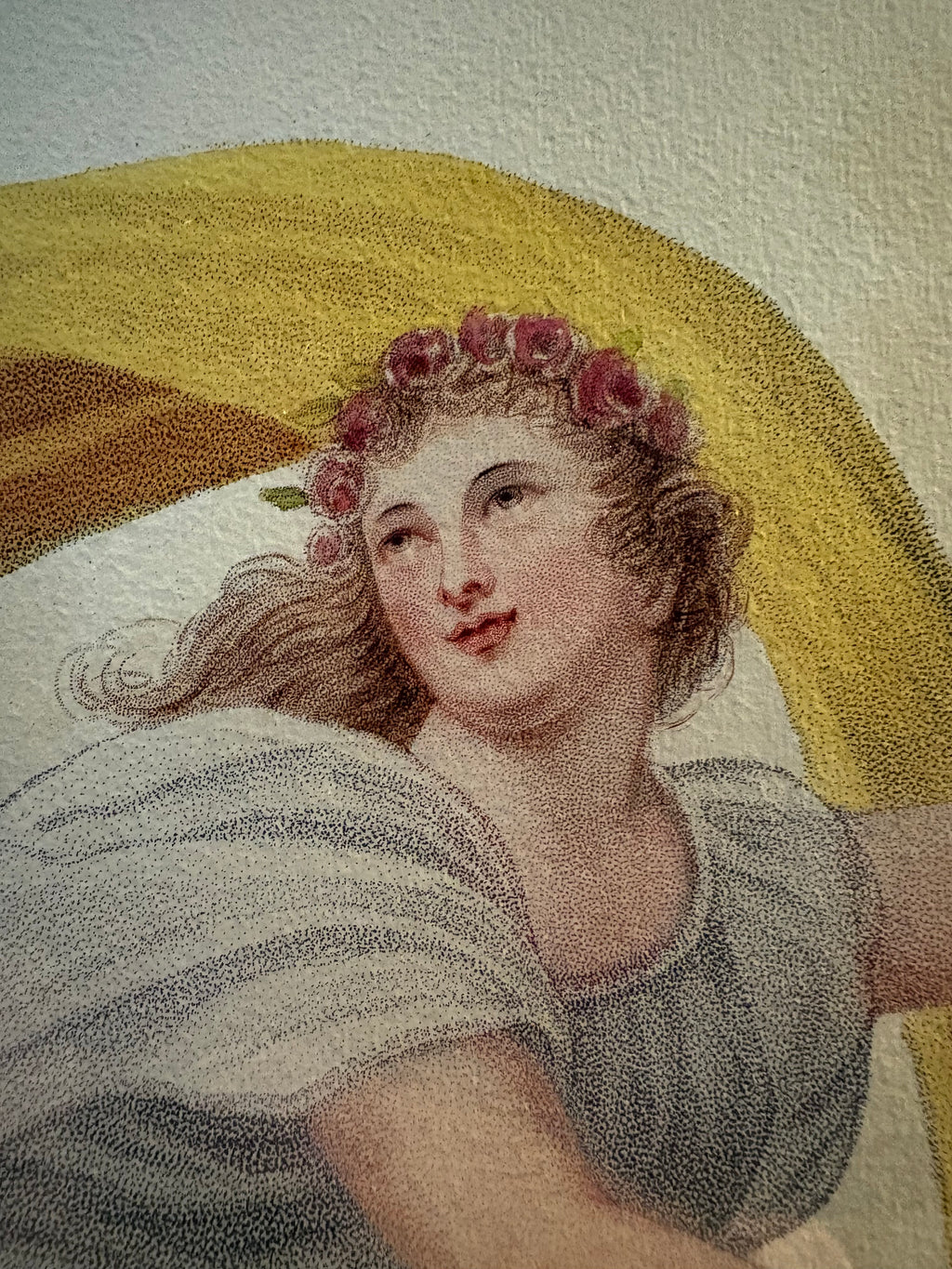 Large high quality Temple of Flora print, Robert Thornton, goddess, gilt framed art