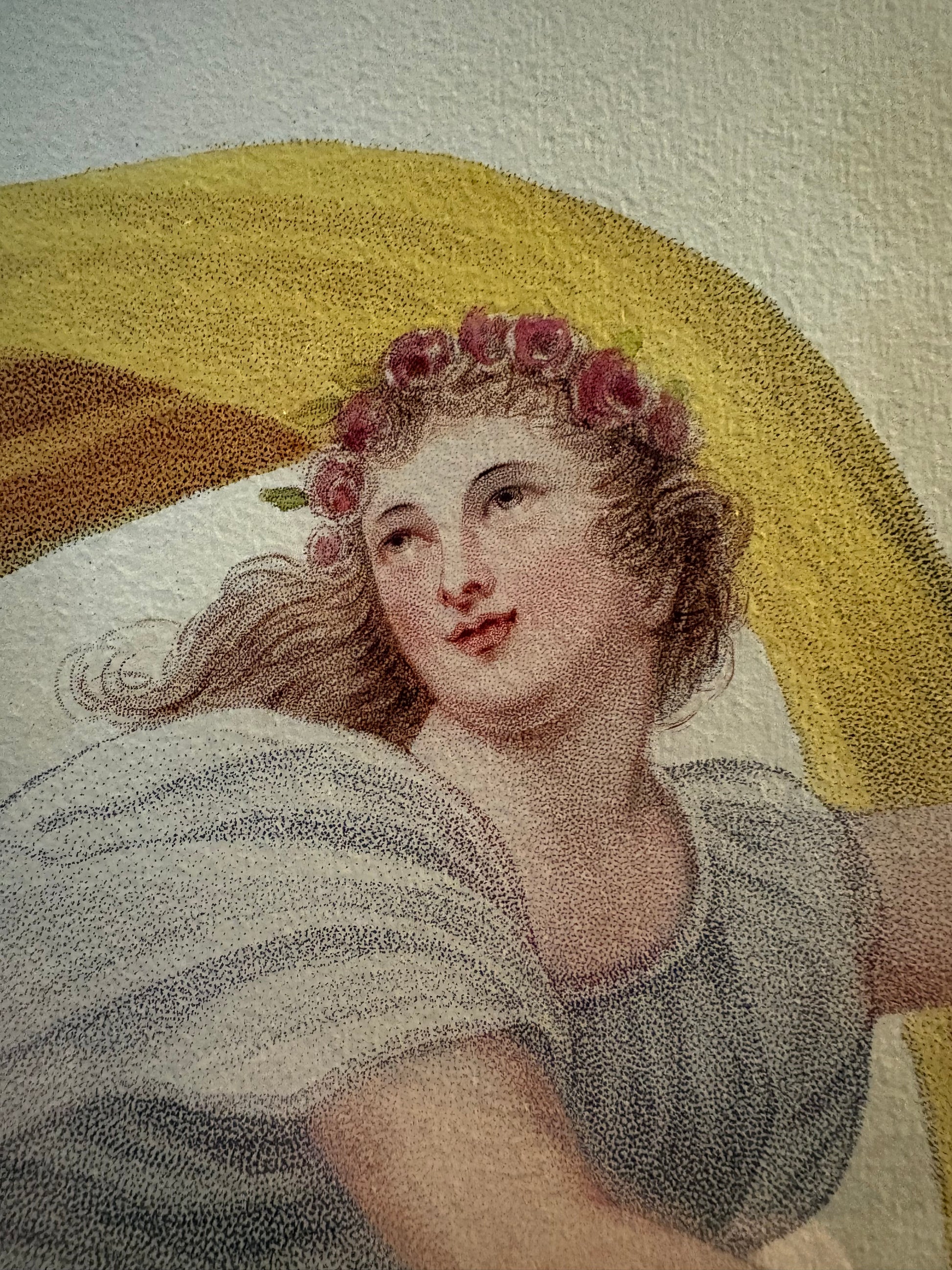 Large high quality Temple of Flora print, Robert Thornton, goddess, gilt framed art
