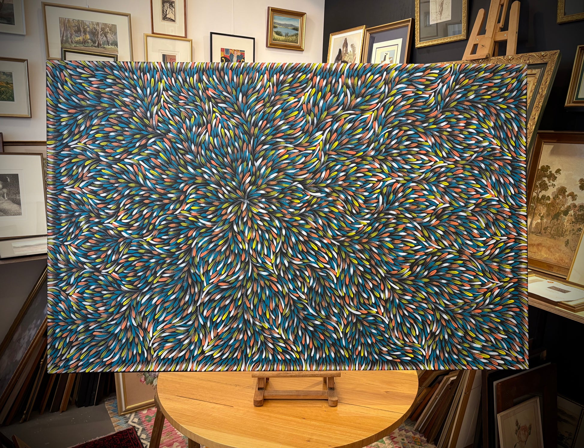 Huge Tammy Pitjarra, original painting on linen, Indigenous Australian artwork