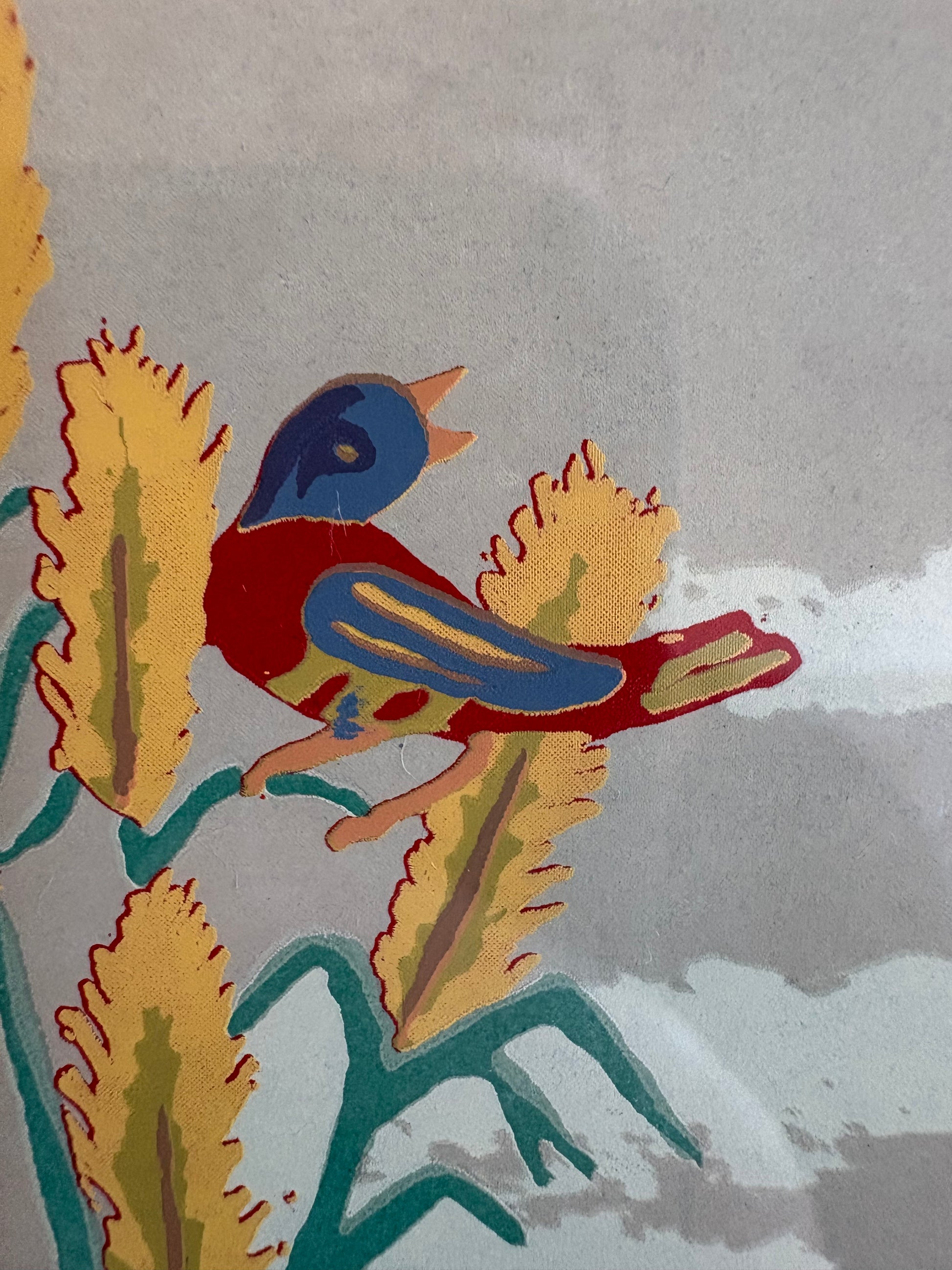 Original silk-screen print, D Thompson, 1994, framed art 18/20