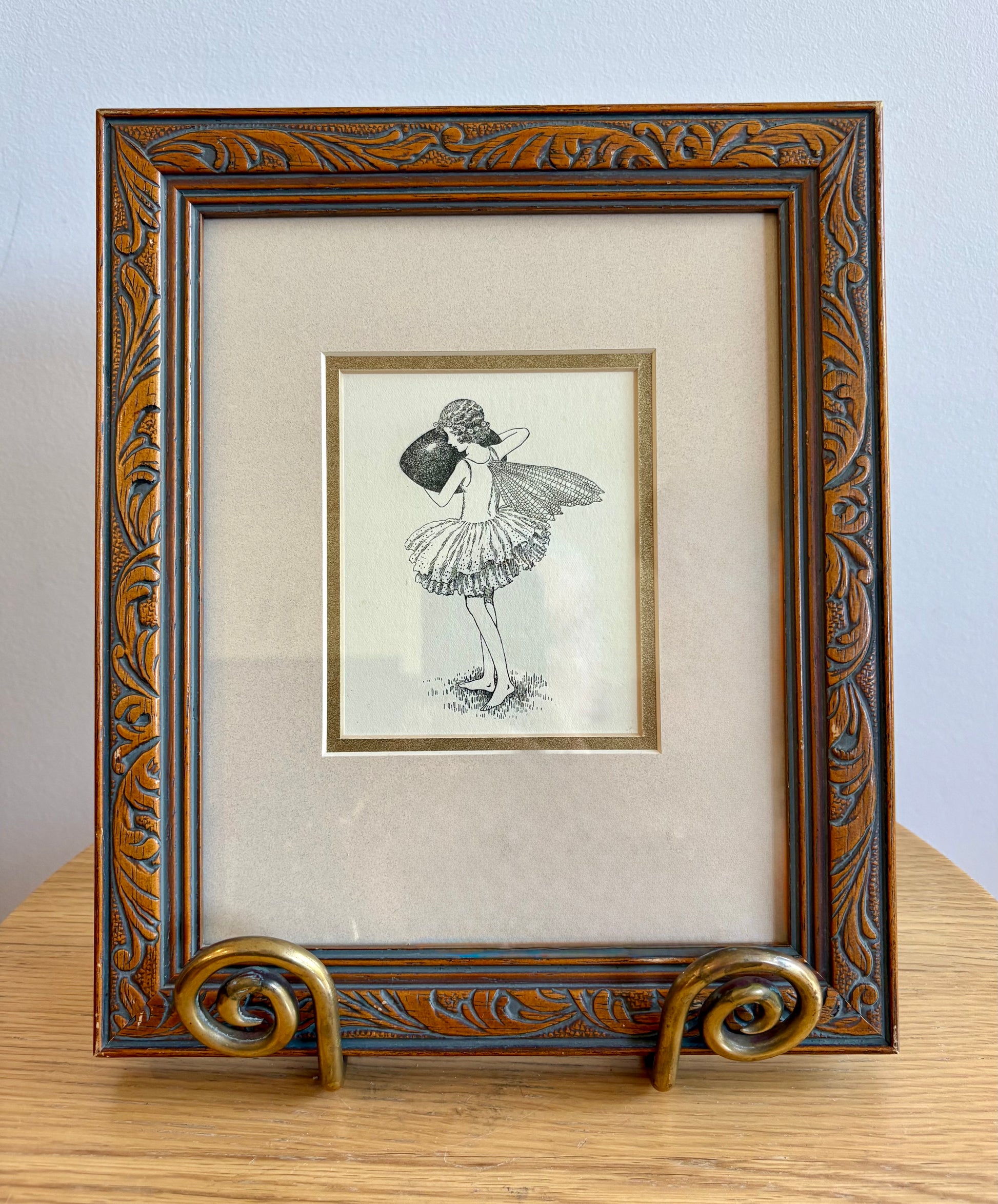 1931 Authentic antique Ida Rentoul Outhwaite print "Fairyland", 1st Edition UK, framed vintage art