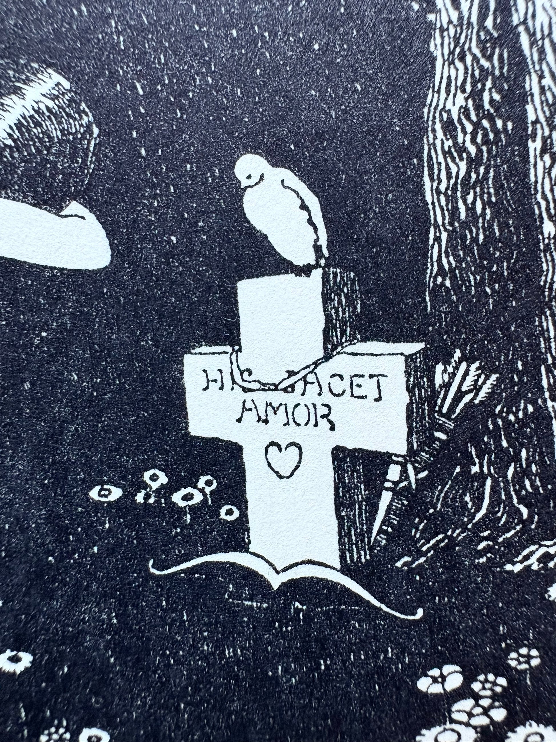 1931 Authentic antique Ida Rentoul Outhwaite print "Fairyland", 1st Edition UK, grave, fairy, art deco