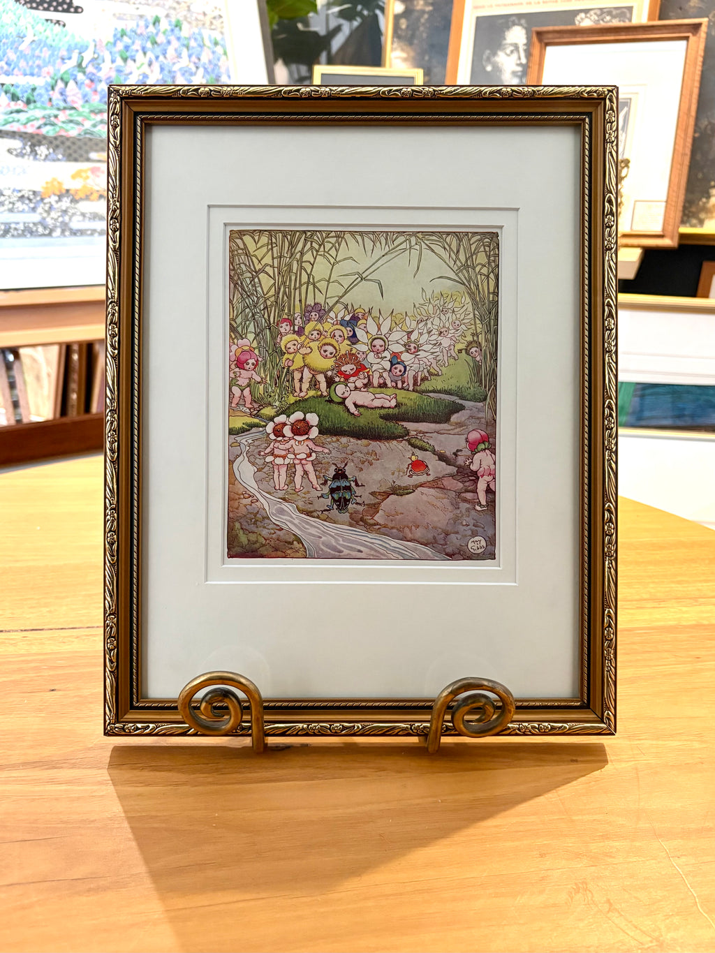 1925 May Gibbs antique print, “Chucklebud and Wunkydoo,” rare
