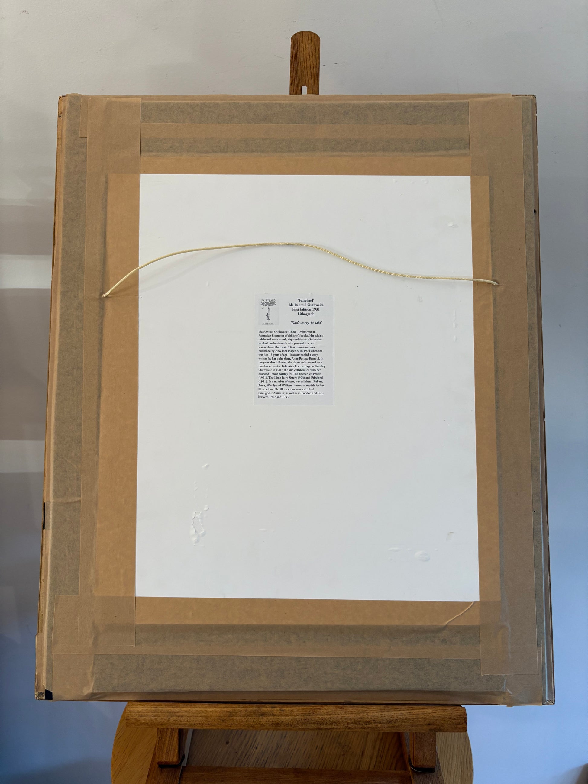 1931 Art Deco Ida Rentoul Outhwaite print "Fairyland" 1st Edition UK, koala, framed antique art