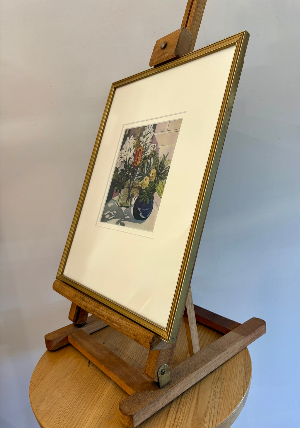 1929 Margaret Preston print, limited edition 117/250, antique framed art