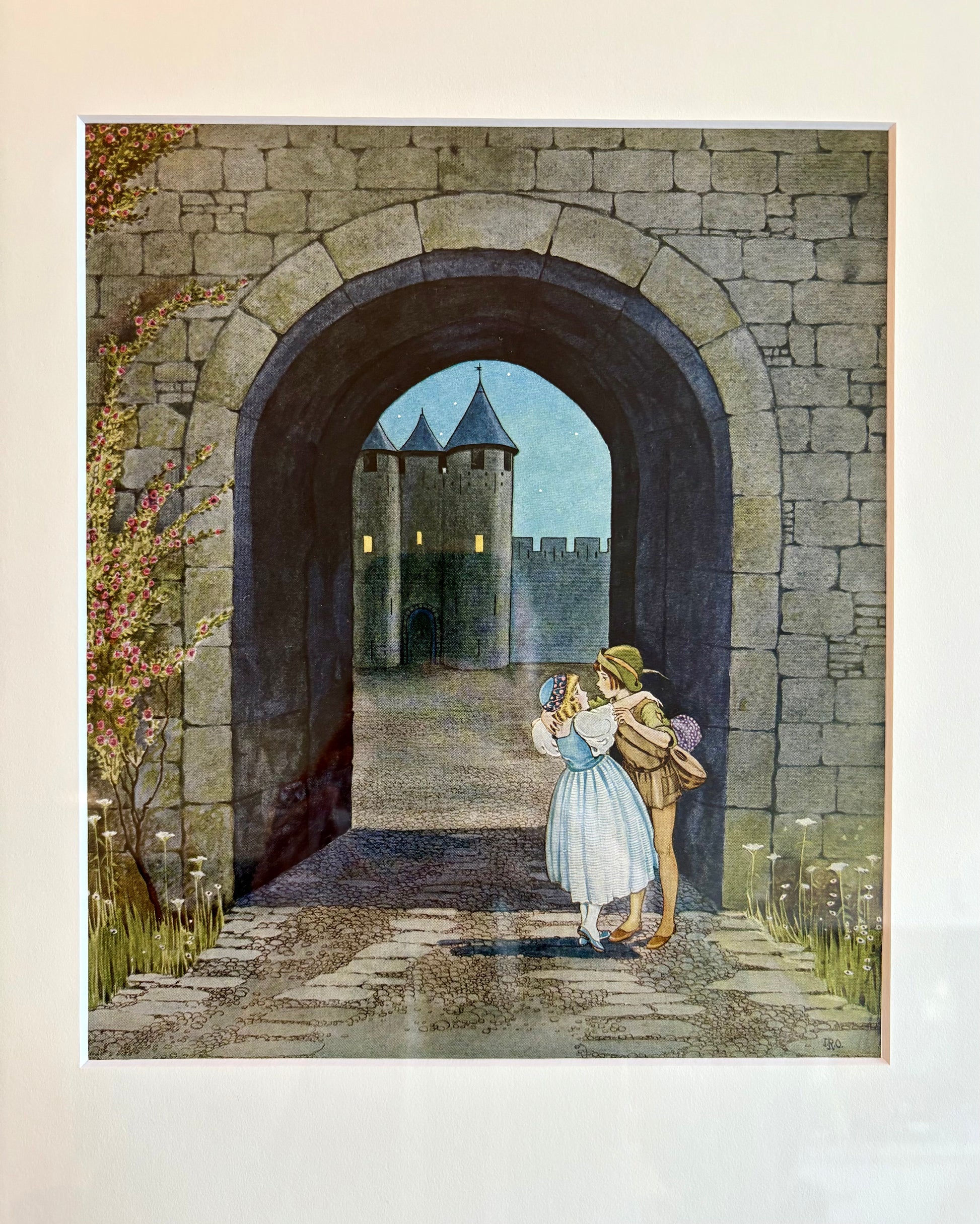 1931 Authentic antique Ida Rentoul Outhwaite print "Fairyland", 1st Edition UK, framed vintage art