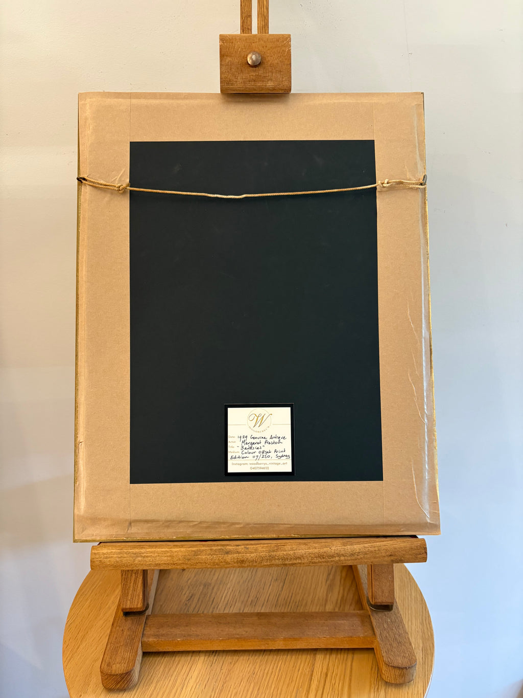 1929 Margaret Preston print, limited edition 117/250, antique framed art