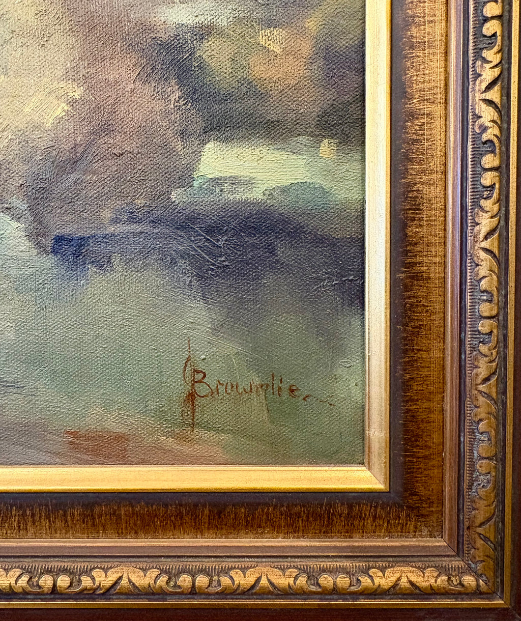 Original Judy Brownlie oil painting, landscape, NSW, framed vintage art