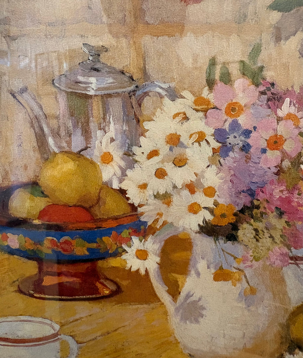 Margaret Preston gallery print, floral still-life, vintage framed art