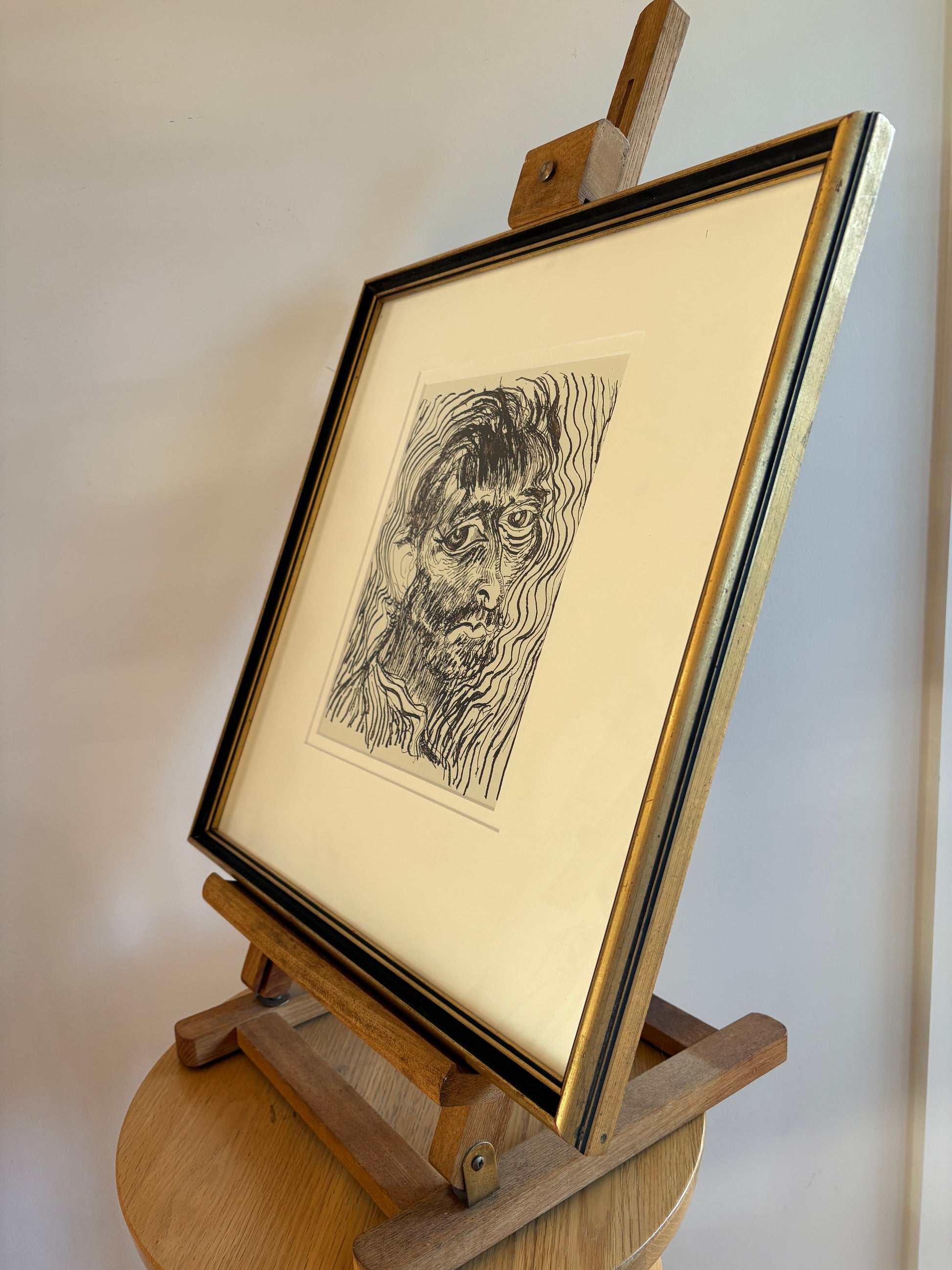 1983 Vintage Brett Whiteley facsimile process proof print, Van Gogh, Australian framed art