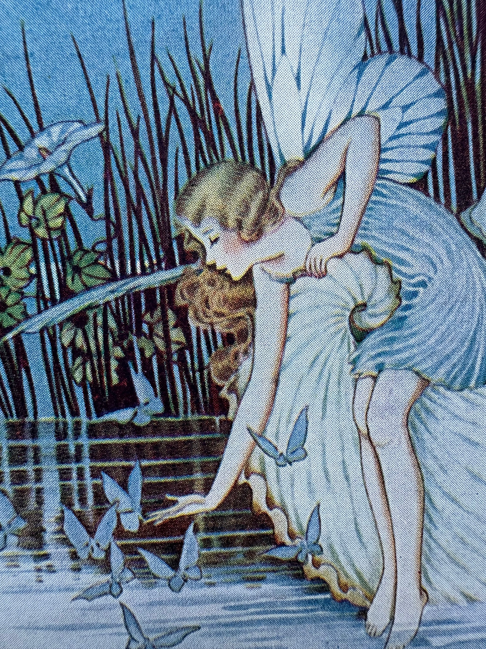 1931 Authentic antique Ida Rentoul Outhwaite print "Fairyland", 1st Edition UK, shell, fairy