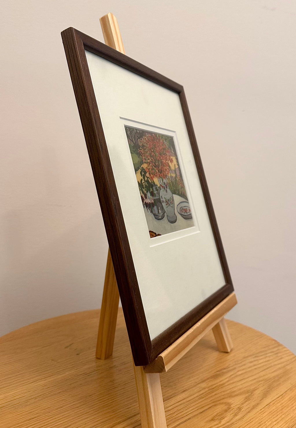 1920s Margaret Preston print, genuine antique, miniature, framed artwork, Australian, flowers