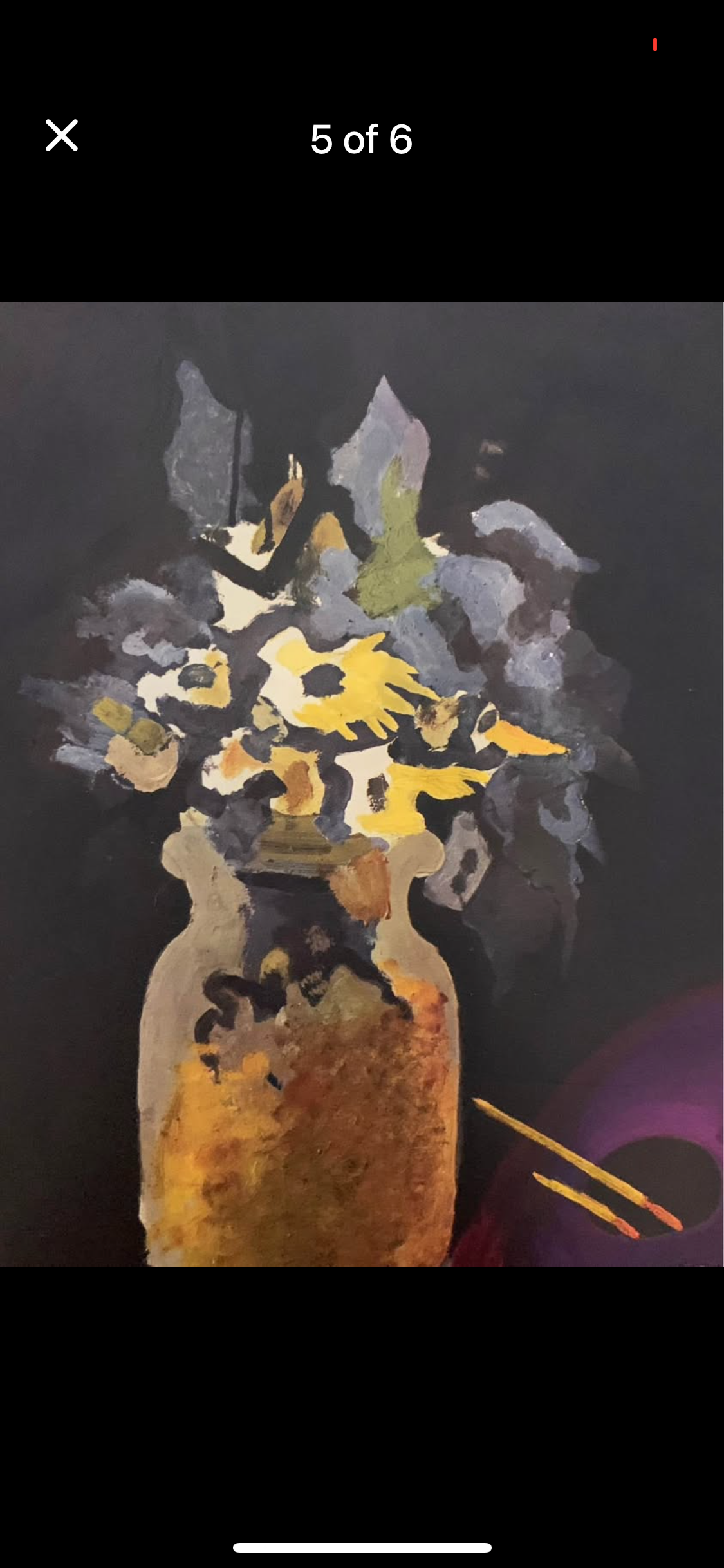 1955 Georges Braque, original lithograph, flowers, French, framed mid century art