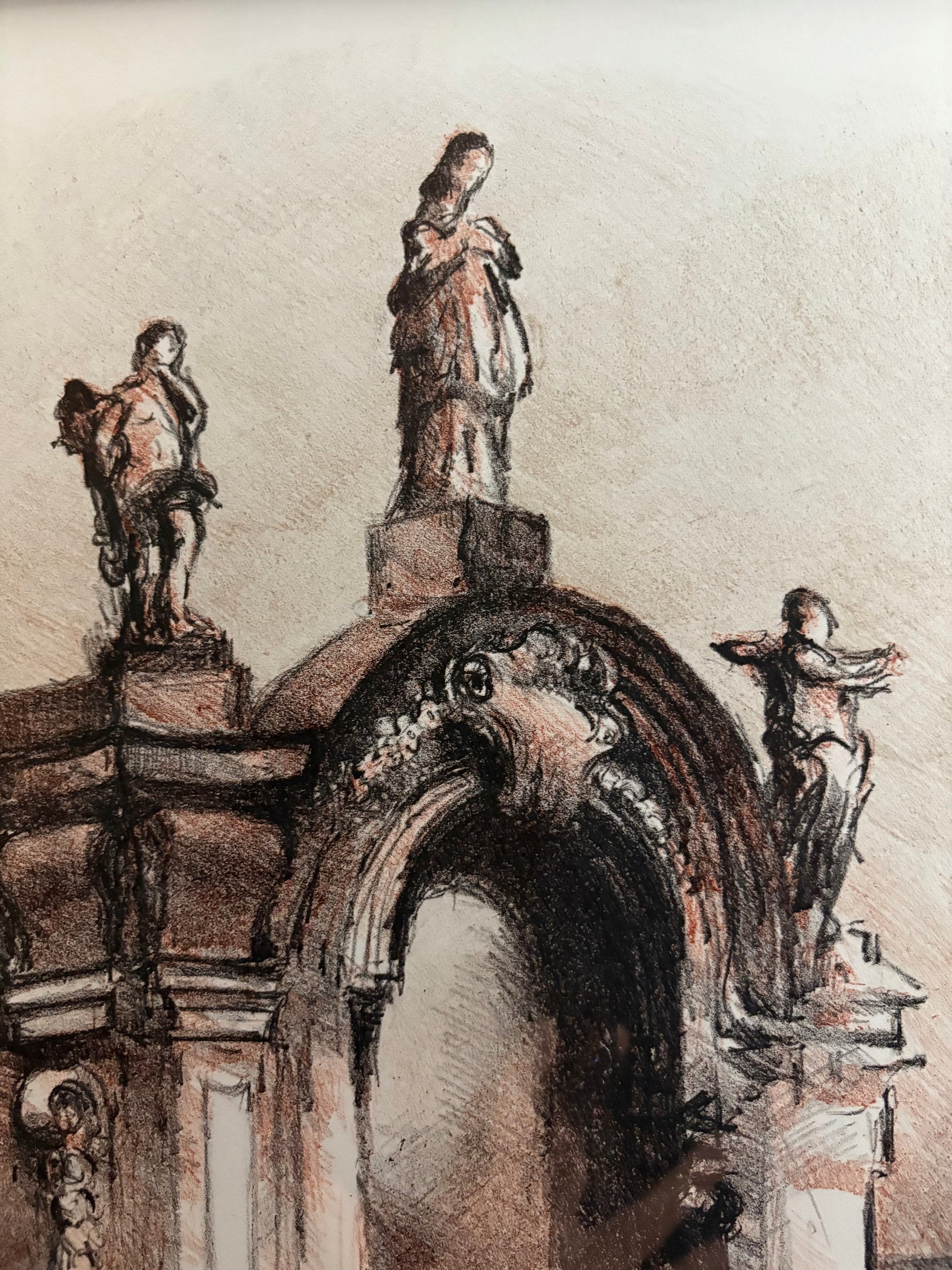 Original lithographic print, limited edition 93/150, Aldo Parmigiani, signed, framed art