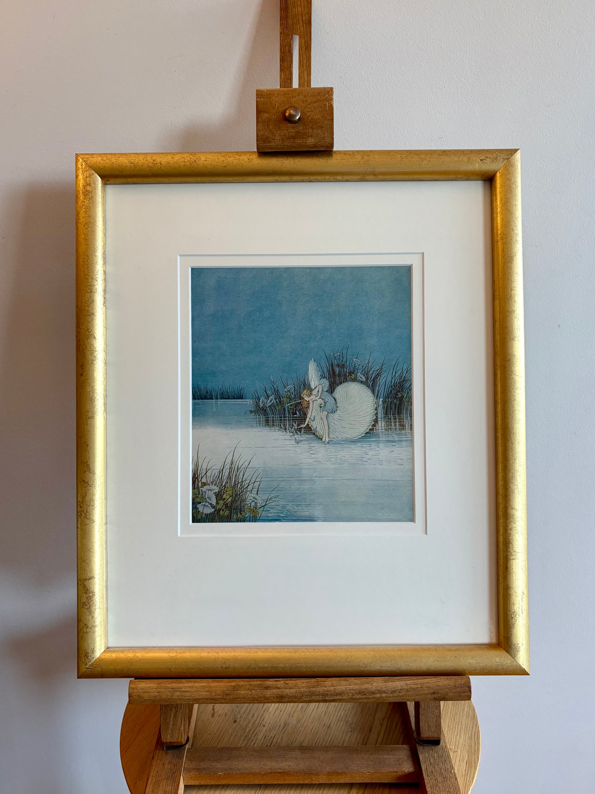 1931 Authentic antique Ida Rentoul Outhwaite print "Fairyland", 1st Edition UK, framed vintage art