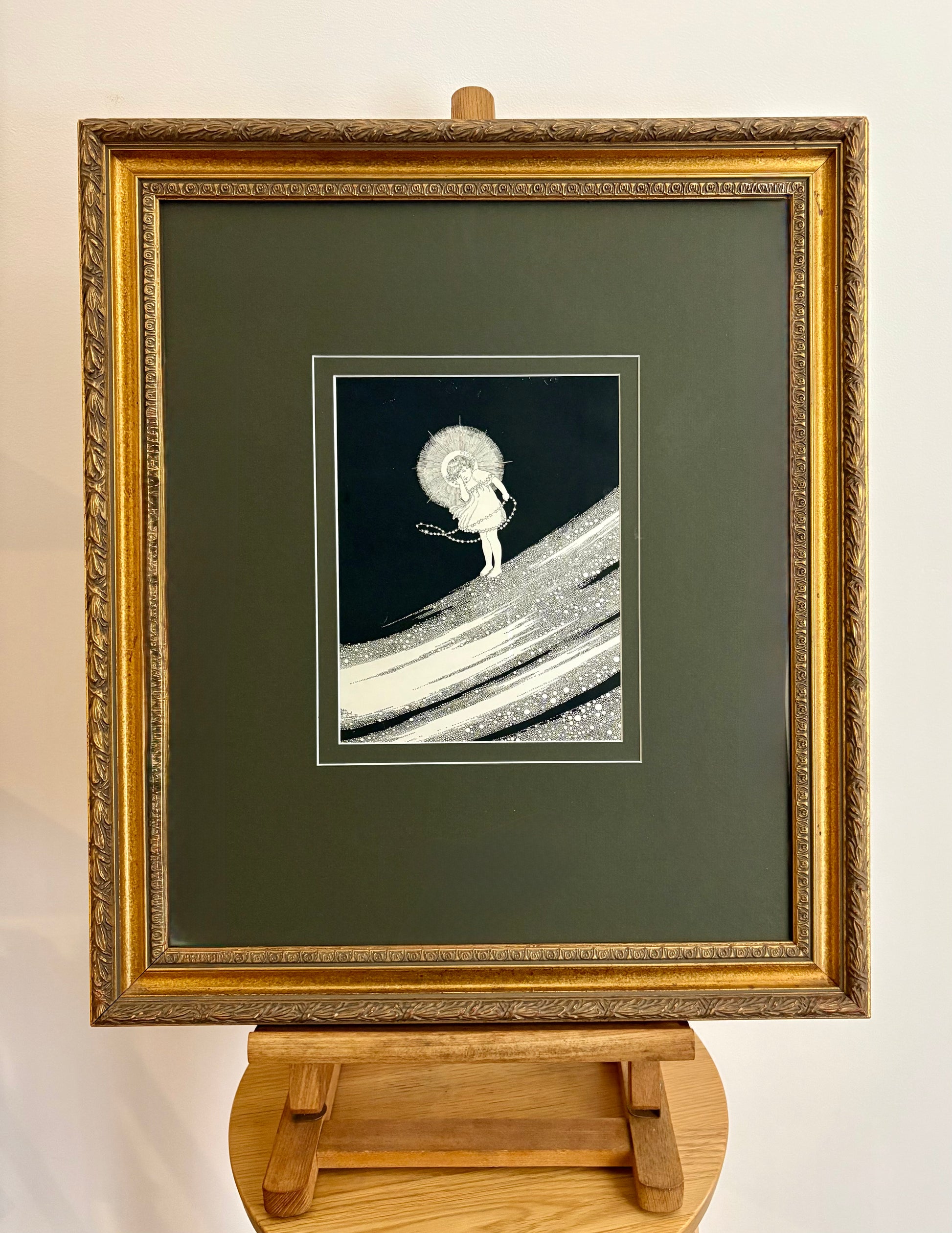 1931 Authentic antique Ida Rentoul Outhwaite print "Fairyland", 1st Edition UK, framed vintage art