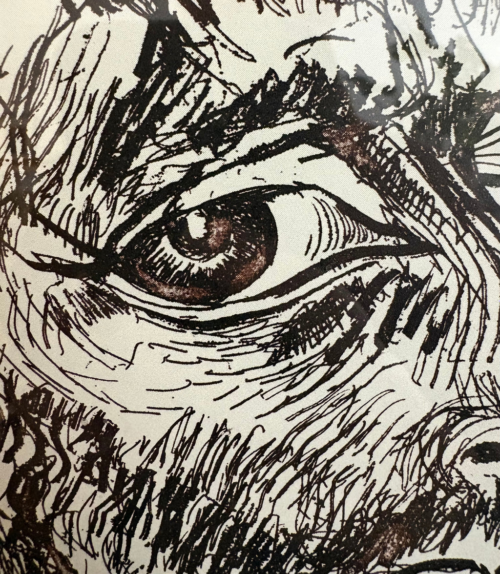 1983 Vintage Brett Whiteley facsimile process proof print, Van Gogh, Australian framed art