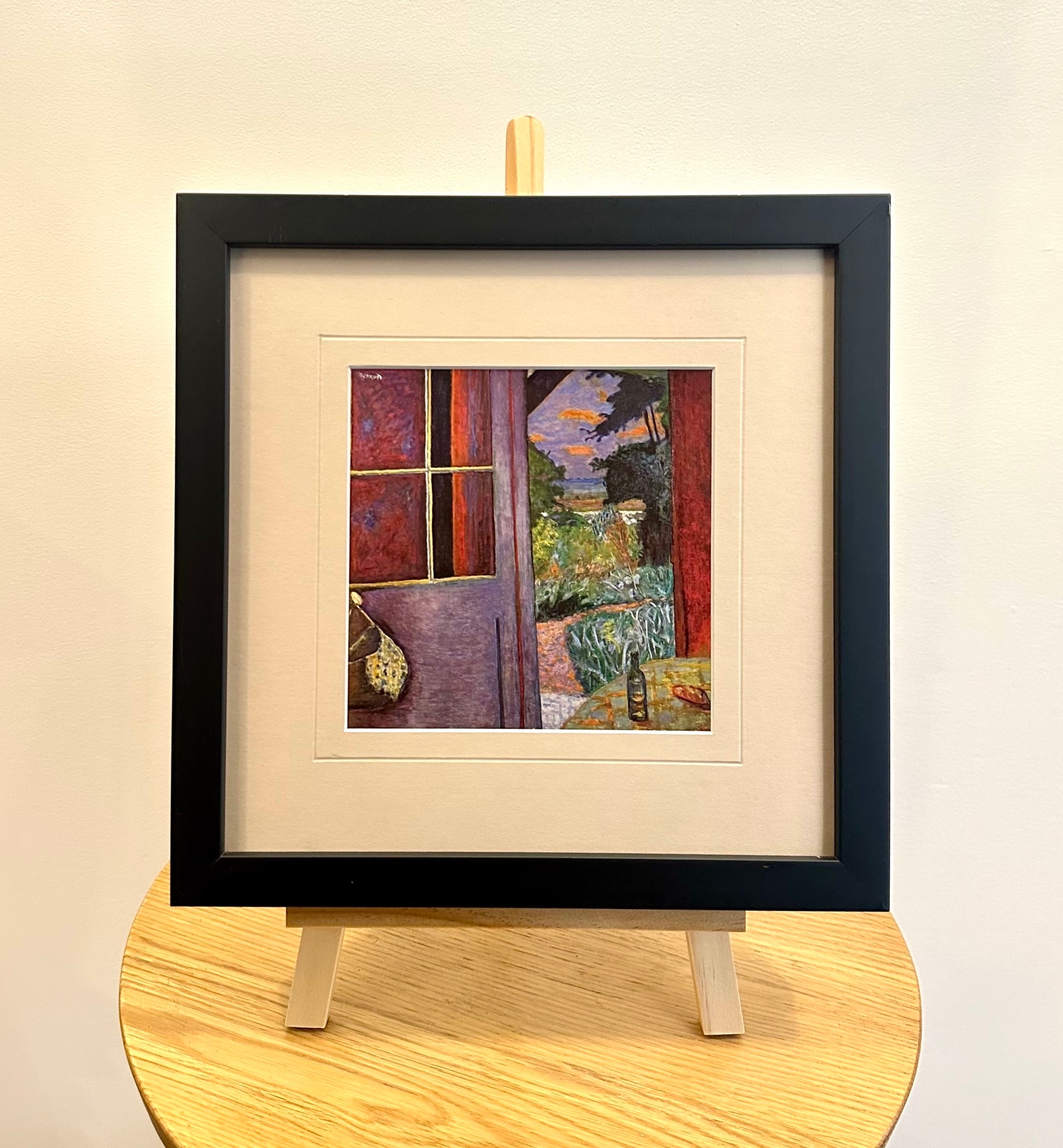 Vintage print after Pierre Bonnard’s painting, framed mid century art