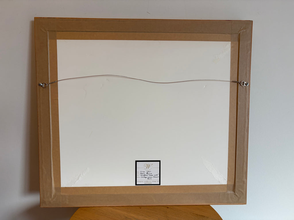 Mid Century print after Henry Moore, "Sculptural Ideas 1938", Vintage framed art, gold frame, artwork