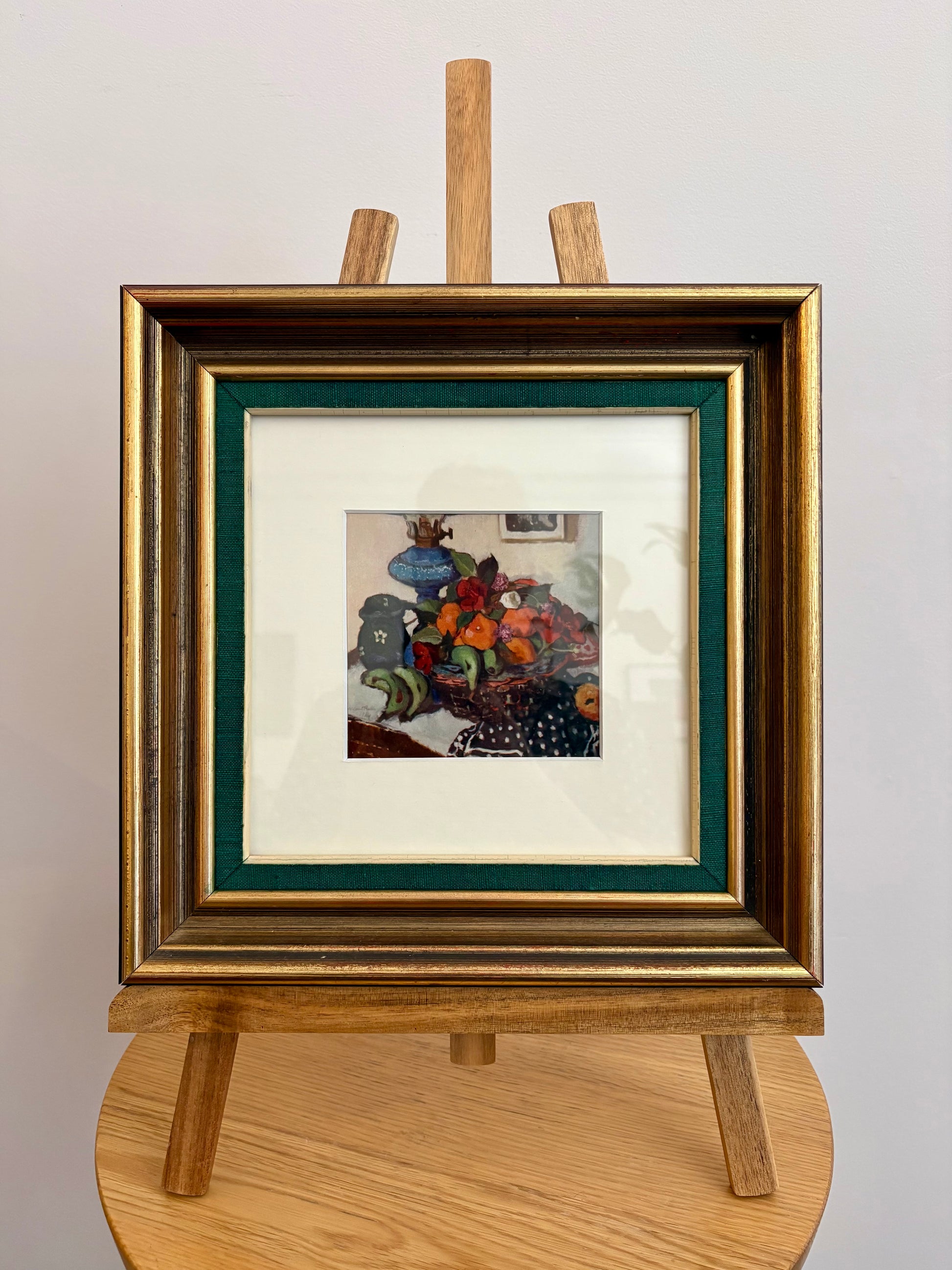 1930s Genuine antique Margaret Preston print, miniature, framed artwork, Australian, fruit