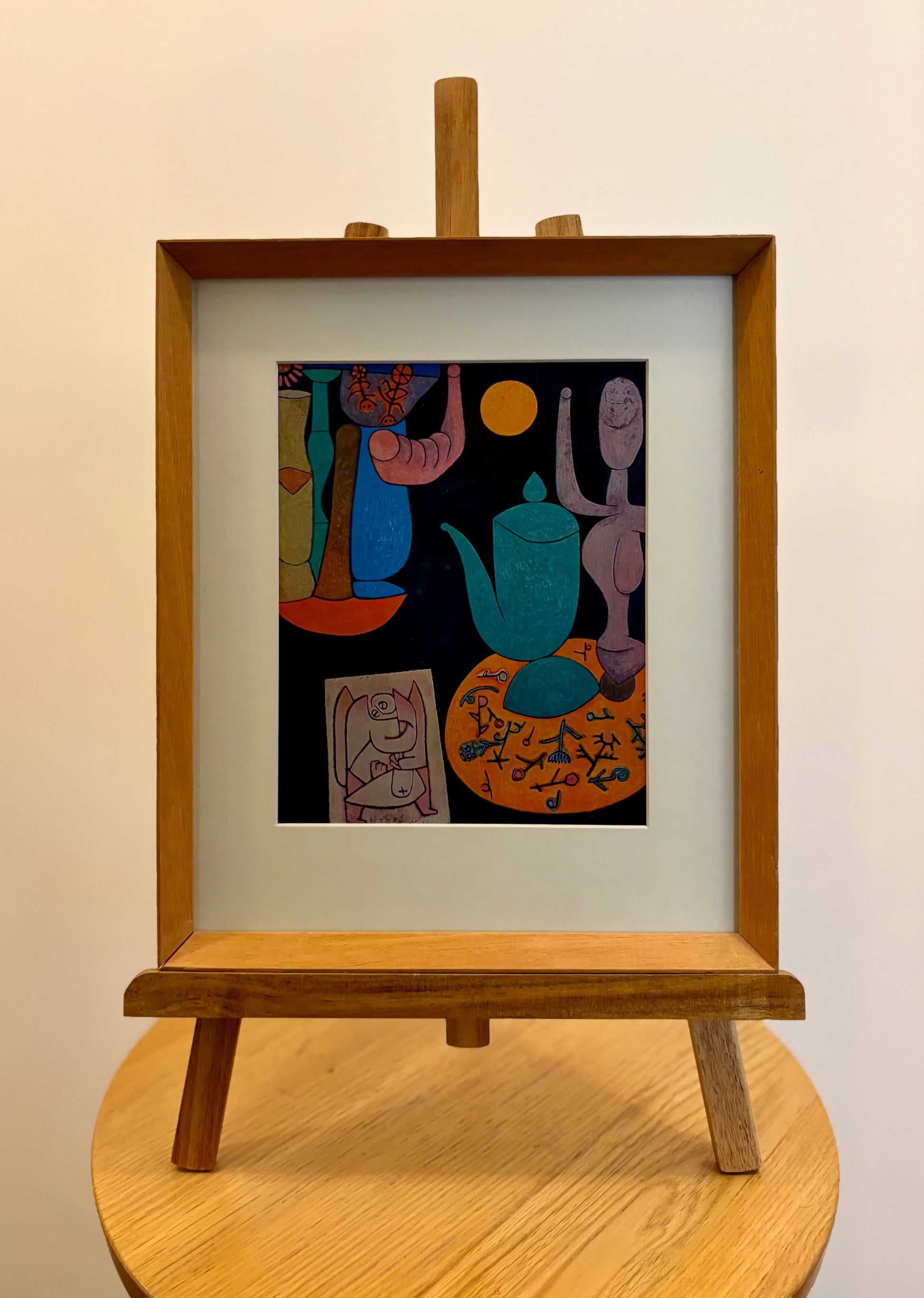 1950s vintage print after Paul Klee, Mid-Century, Surrealism, framed wall art