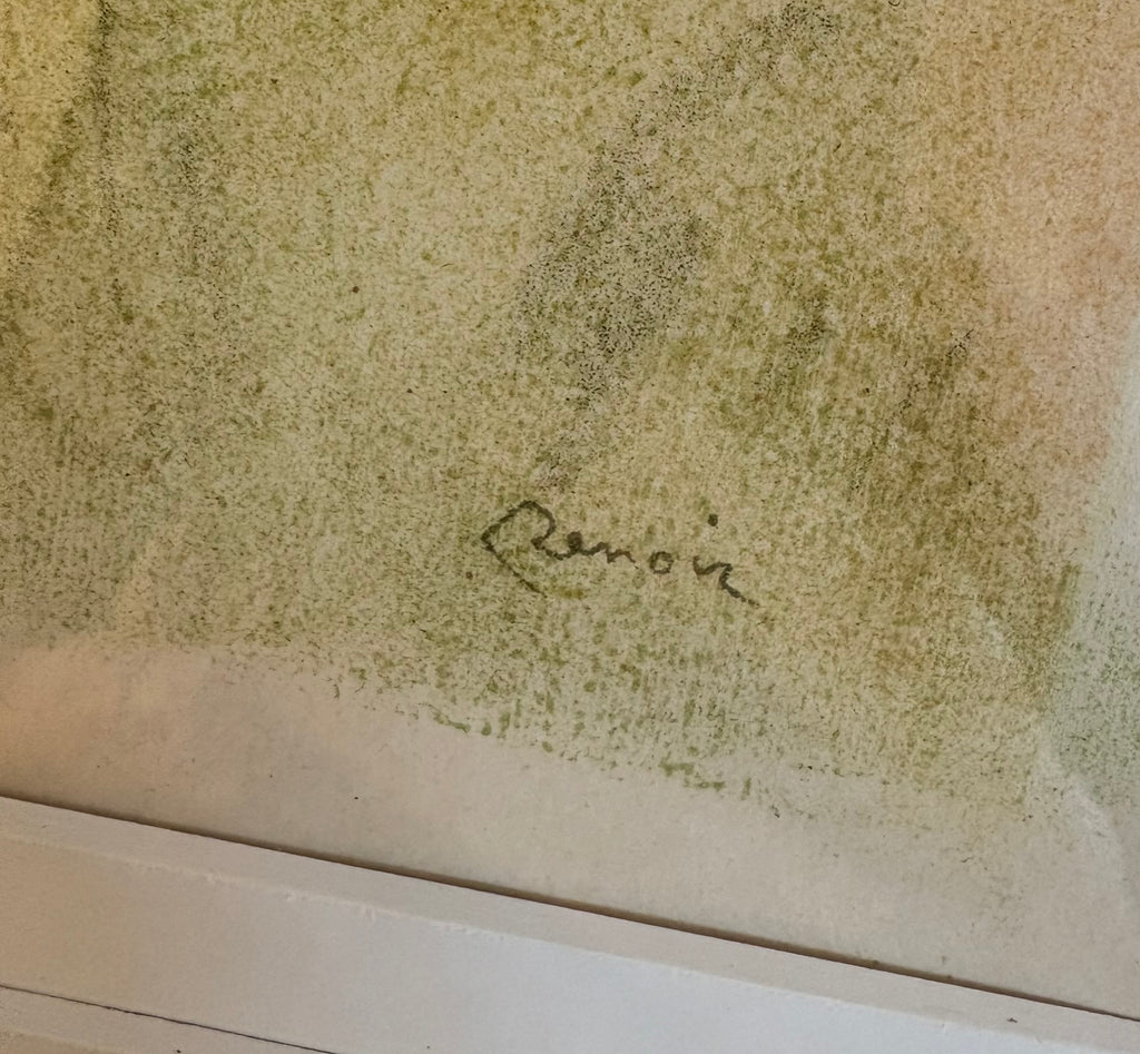 1951 Renoir Lithographic print, limited edition, French, framed vintage artwork