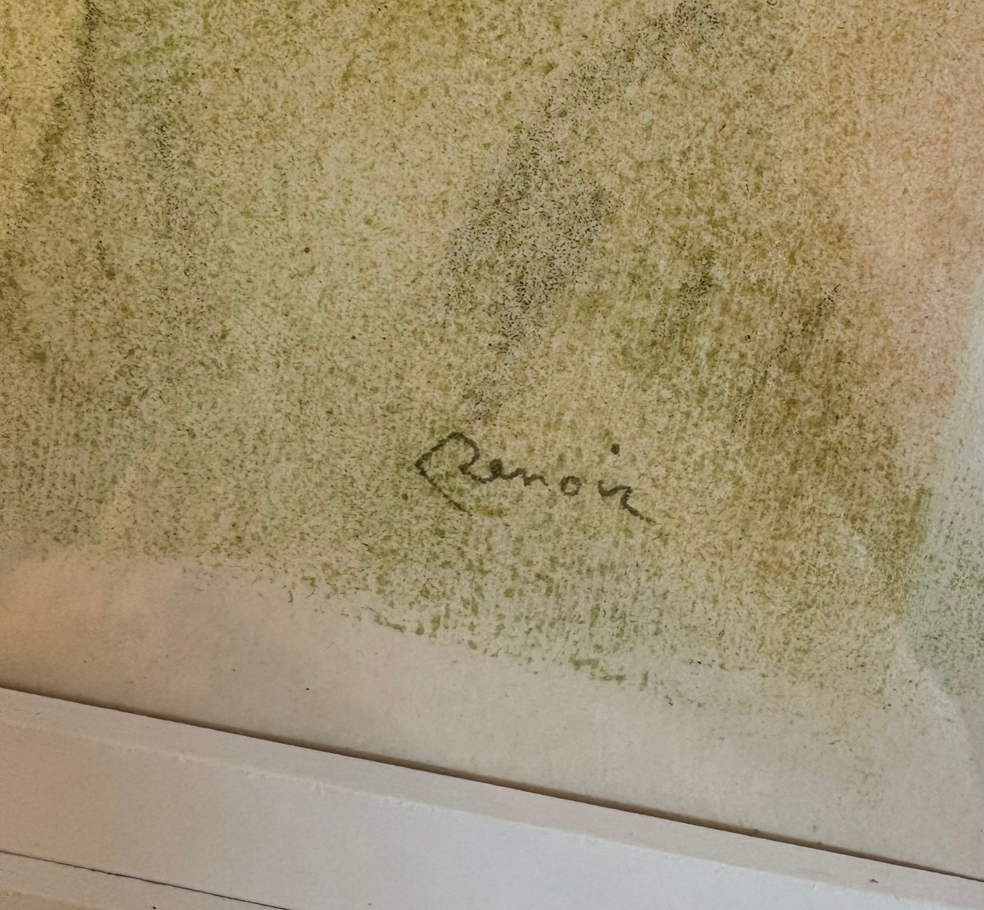 1951 Renoir Lithographic print, limited edition, French, framed vintage artwork