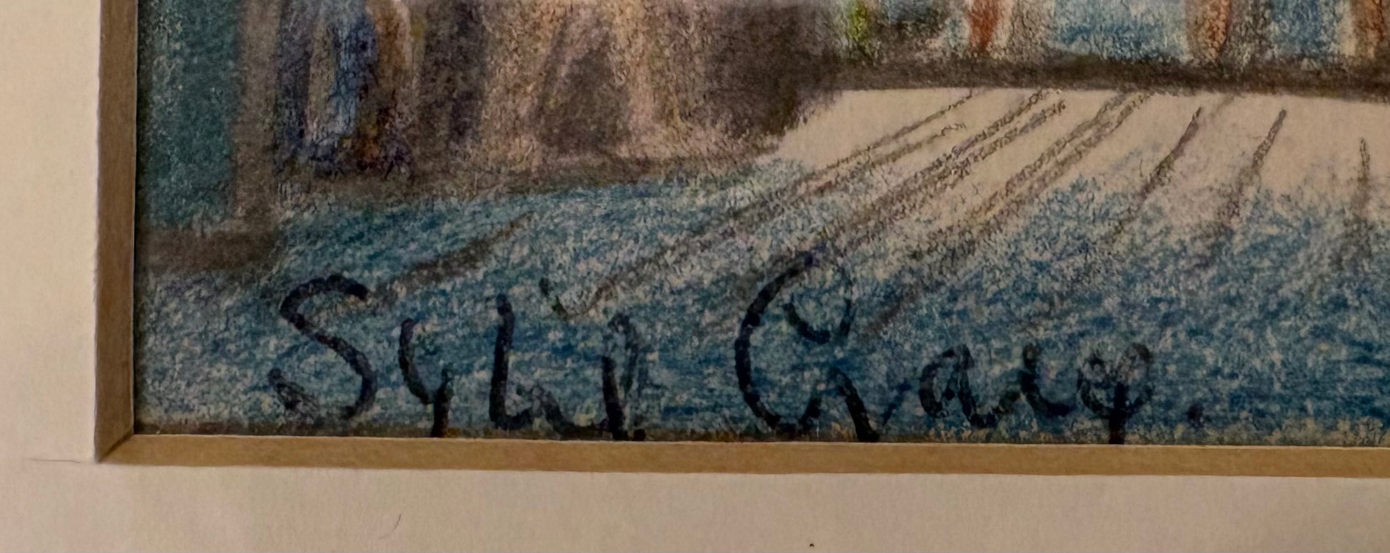 Original Sybil Craig Mid Century drawing, Australian framed artwork