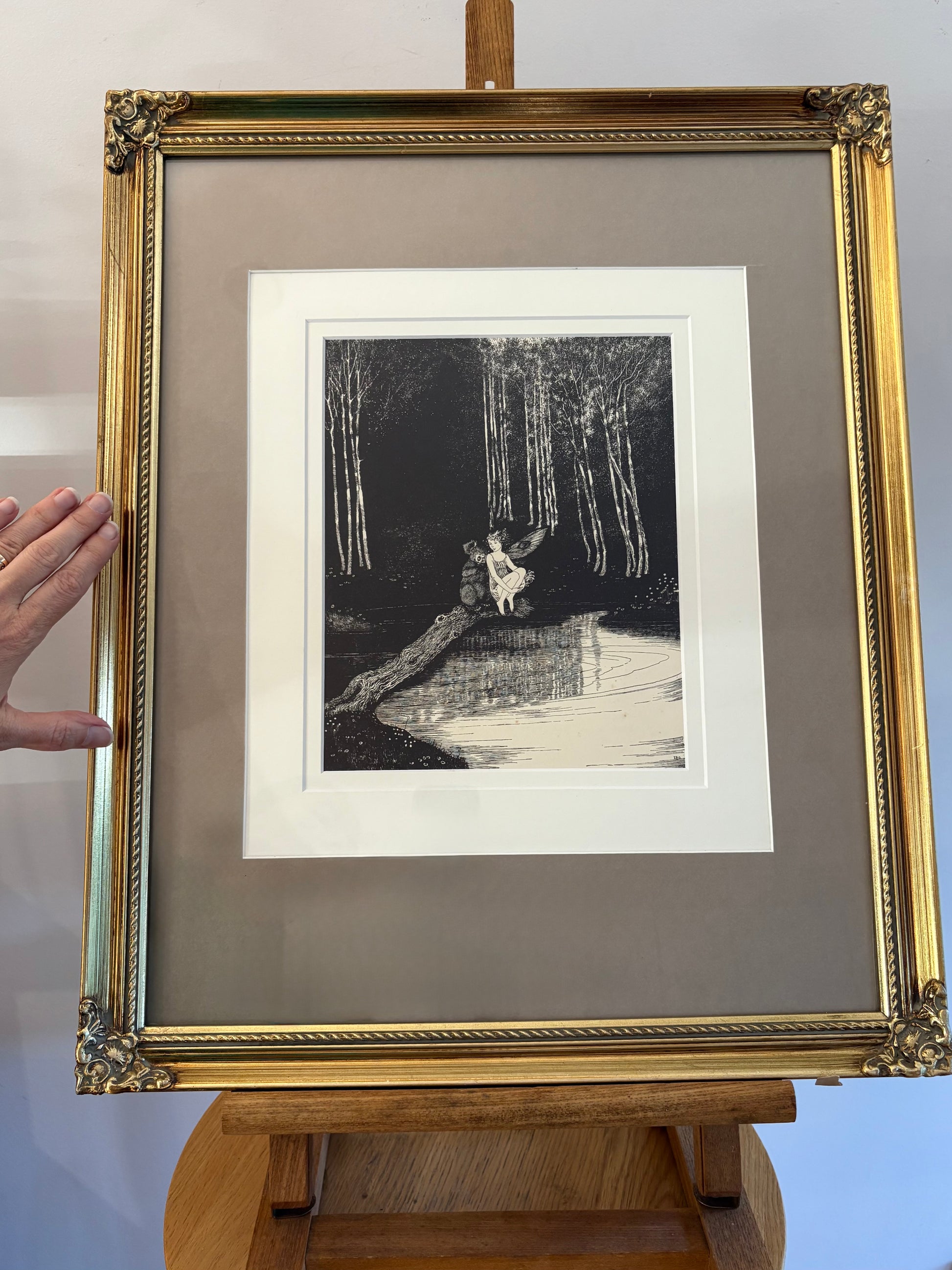 1931 Art Deco Ida Rentoul Outhwaite print "Fairyland" 1st Edition UK, koala, framed antique art