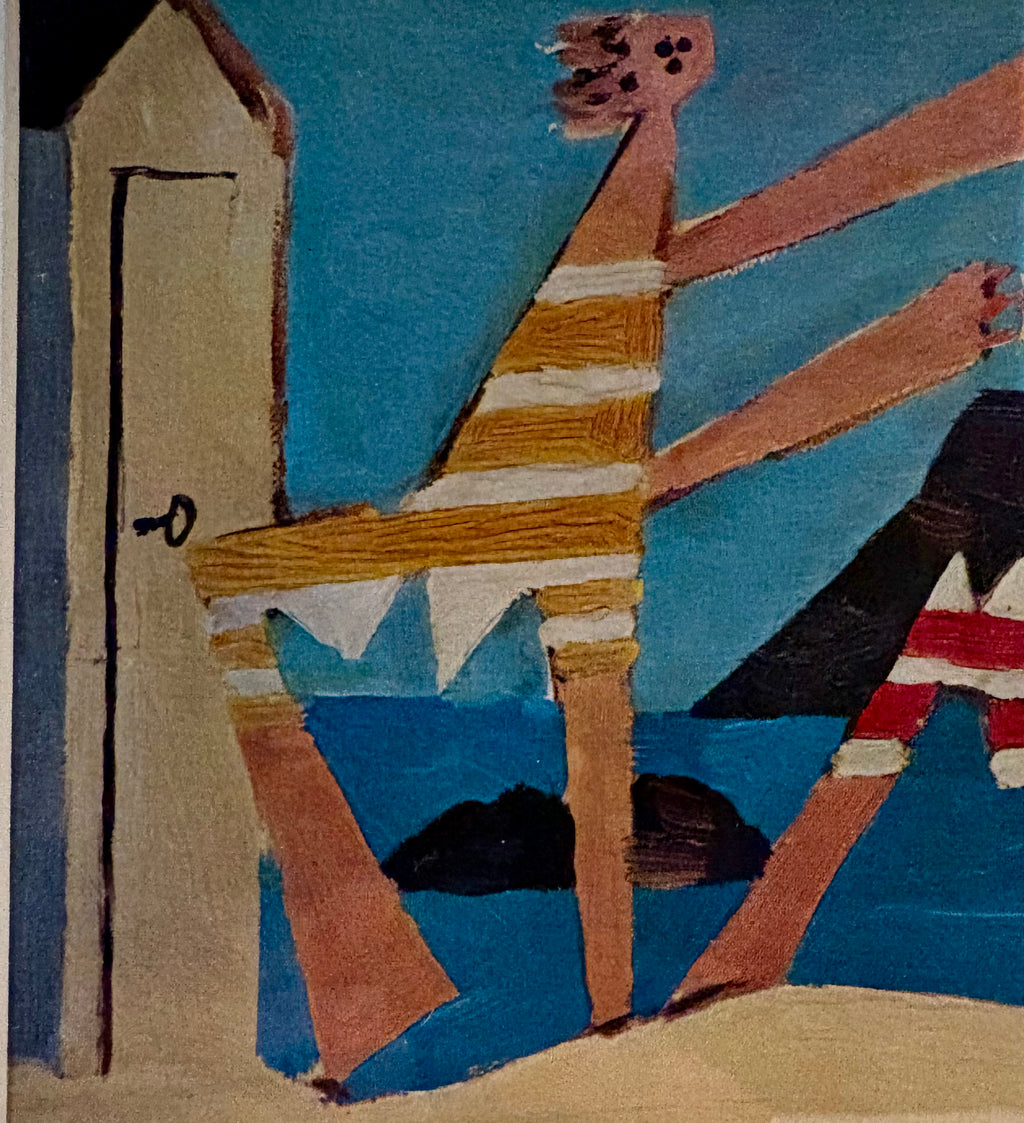 1960s Picasso print, vintage framed art, “Bathers” Mid Century