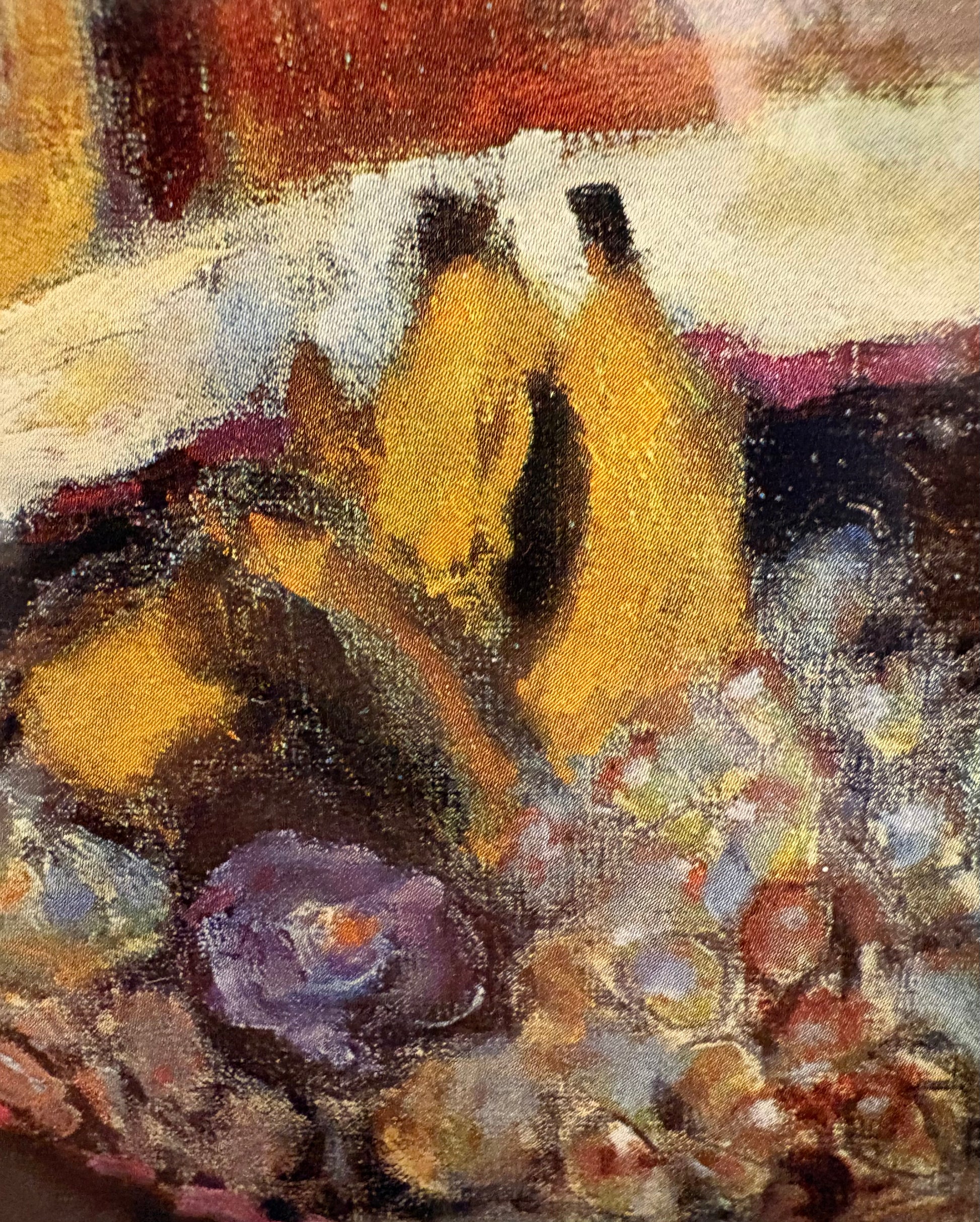 Vintage print after Pierre Bonnard’s painting, portrait, dog, framed mid century art