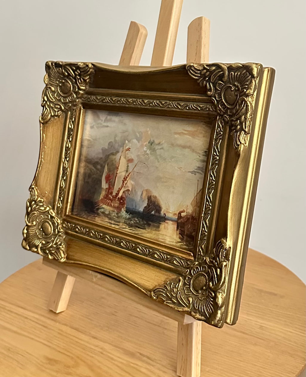 1907 JMW Turner print, “Odyssey”, antique colour offset print, gilt frame