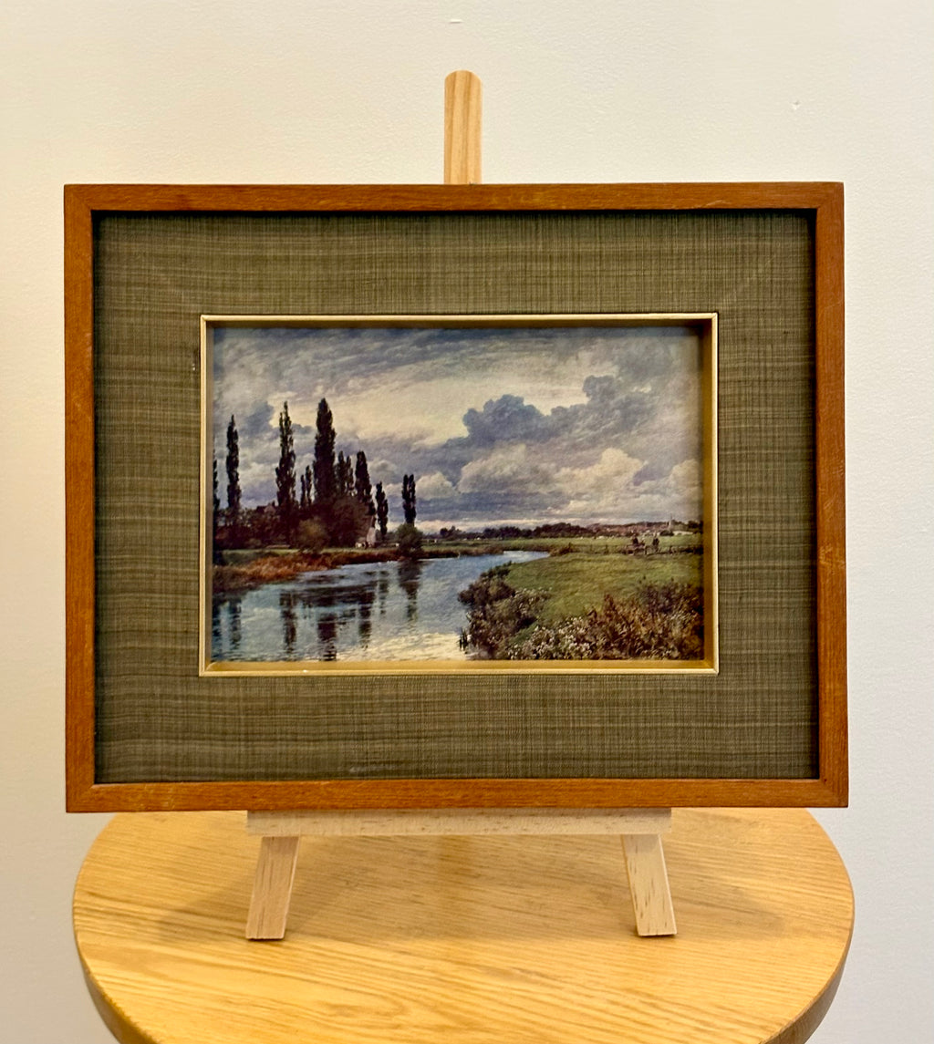 Mid Century landscape print, Alfred Parsons, vintage framed art