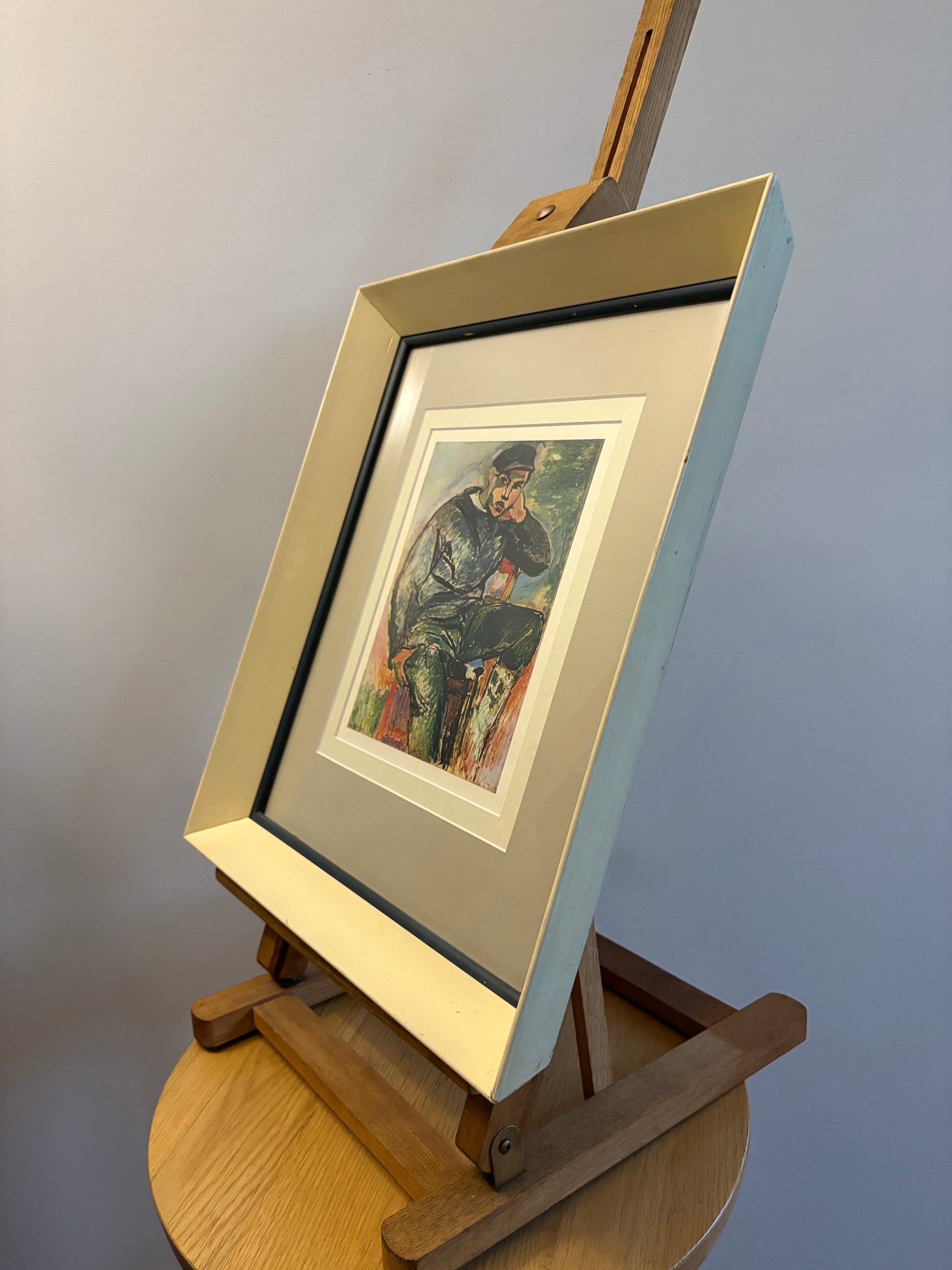 1939 Vintage Henri Matisse fine art print, portrait, framed art, mid-century wall art