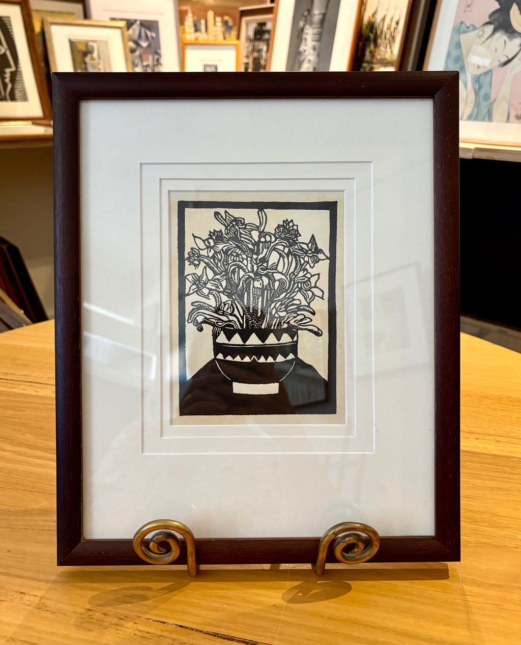 1929 Margaret Preston print, limited edition 184/250, antique framed art