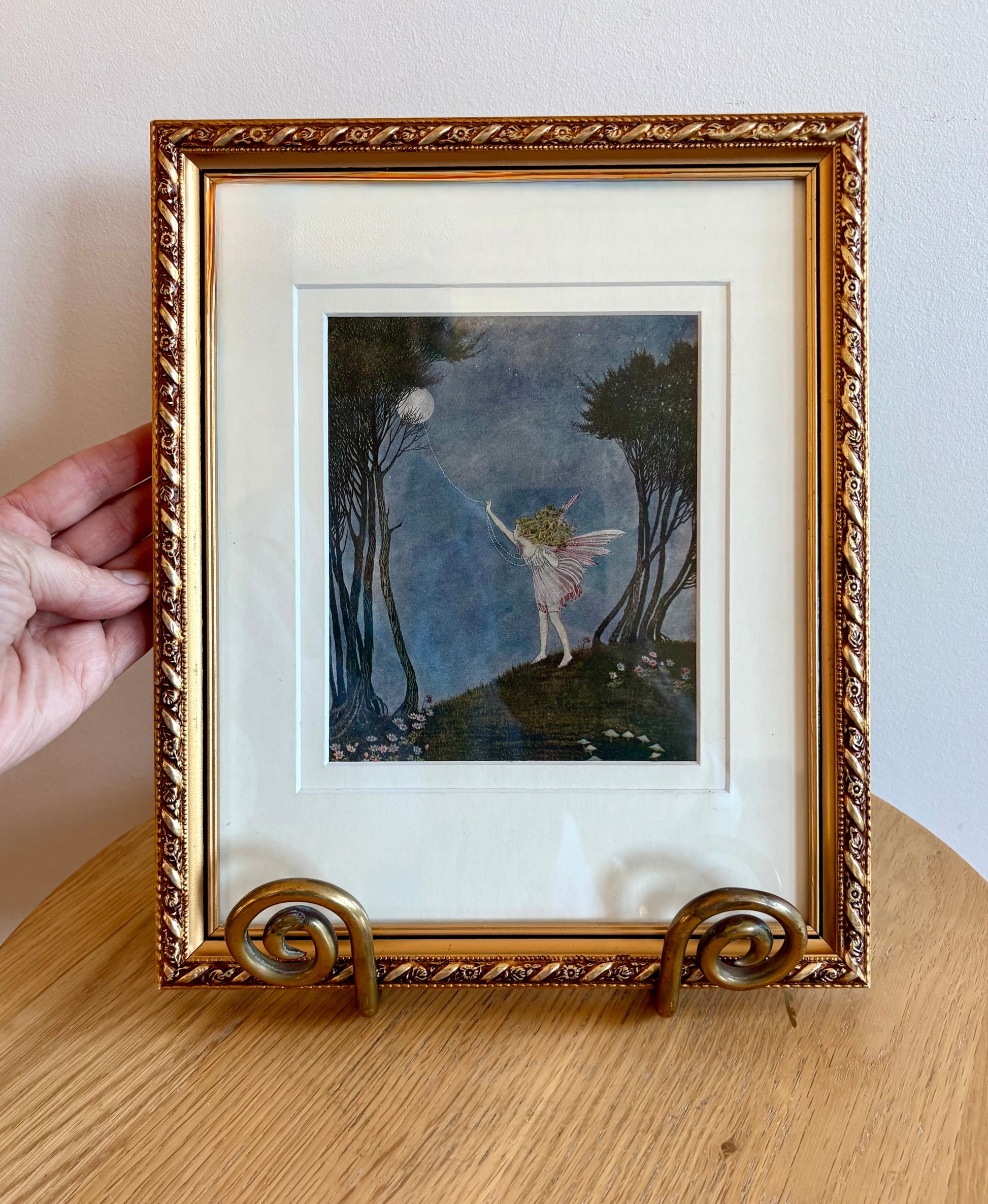 1931 Authentic antique Ida Rentoul Outhwaite print "Fairyland", 1st Edition UK, framed vintage art