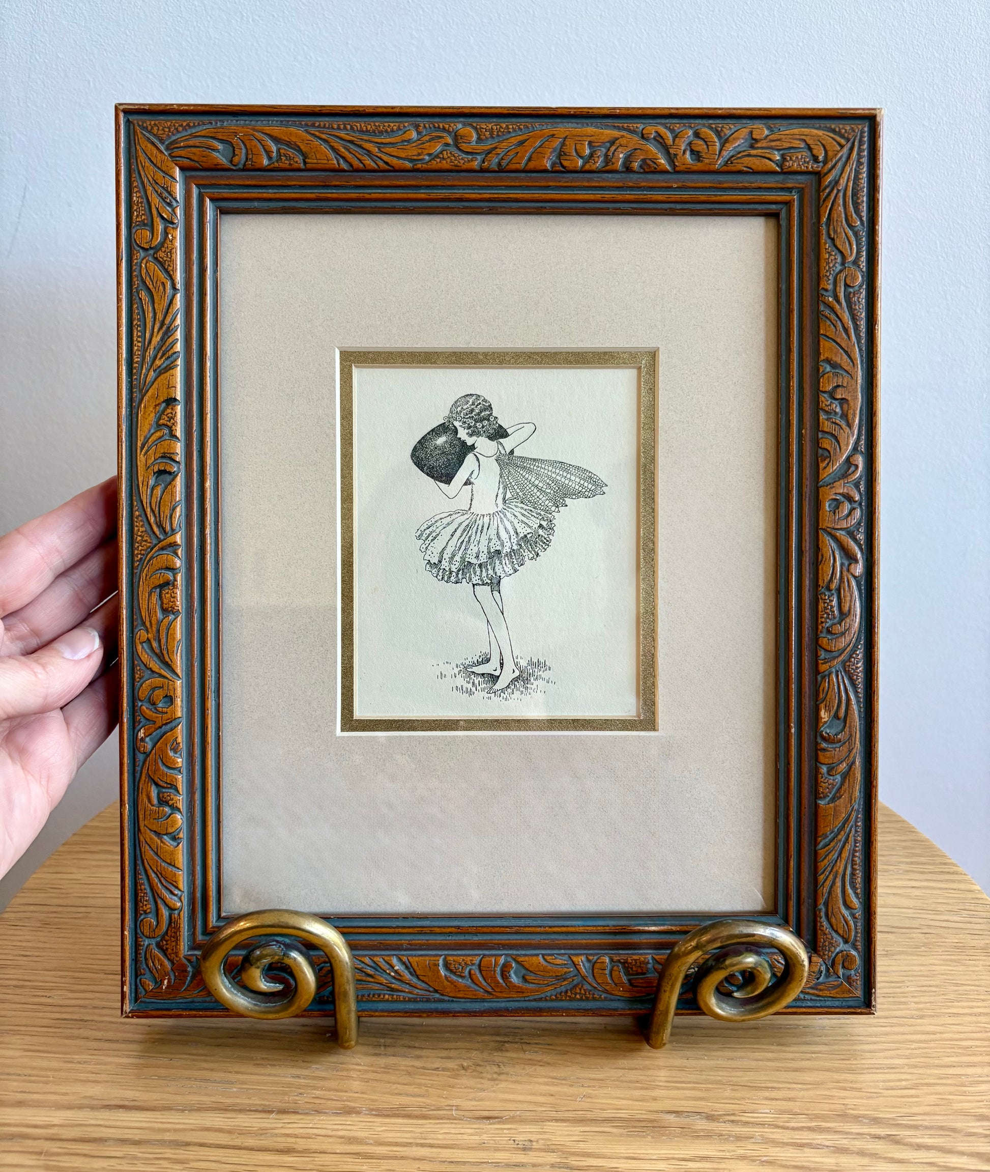 1931 Authentic antique Ida Rentoul Outhwaite print "Fairyland", 1st Edition UK, framed vintage art