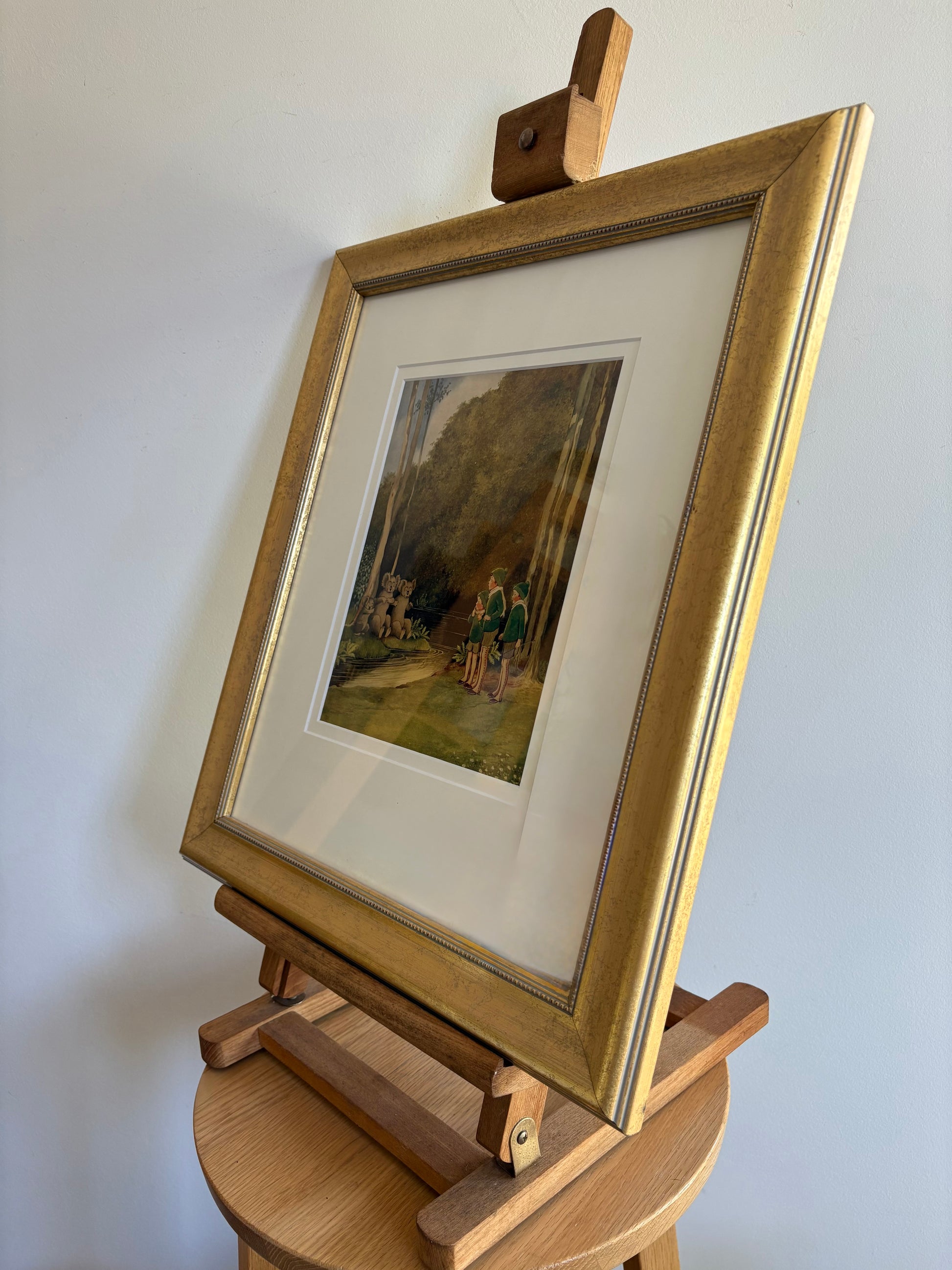 1931 Authentic antique Ida Rentoul Outhwaite print, koalas, 1st Edition UK, framed vintage art