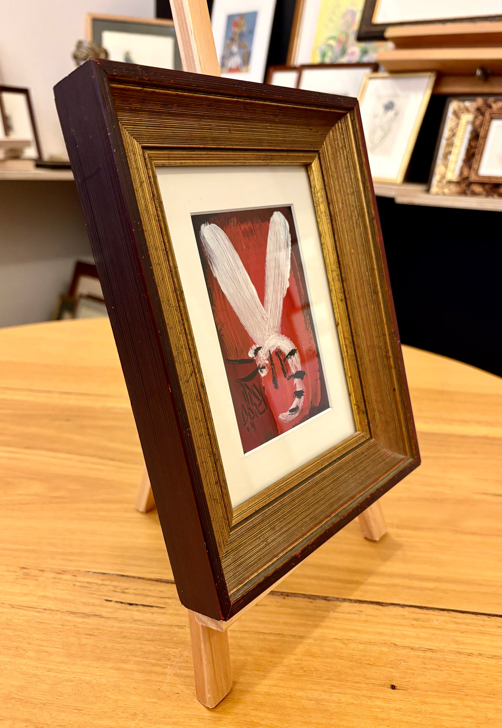 Original Pro Hart oil painting, “Dragonfly”, vintage framed Australian art