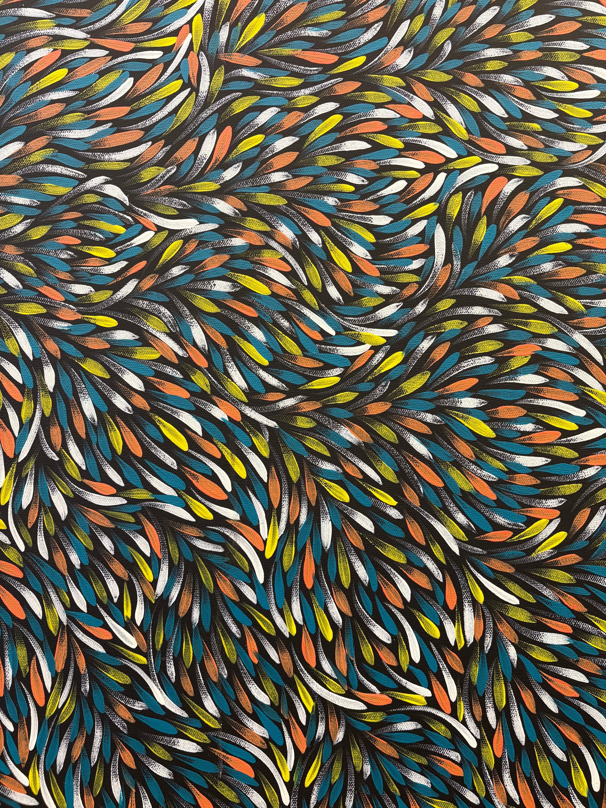 Huge Tammy Pitjarra, original painting on linen, Indigenous Australian artwork